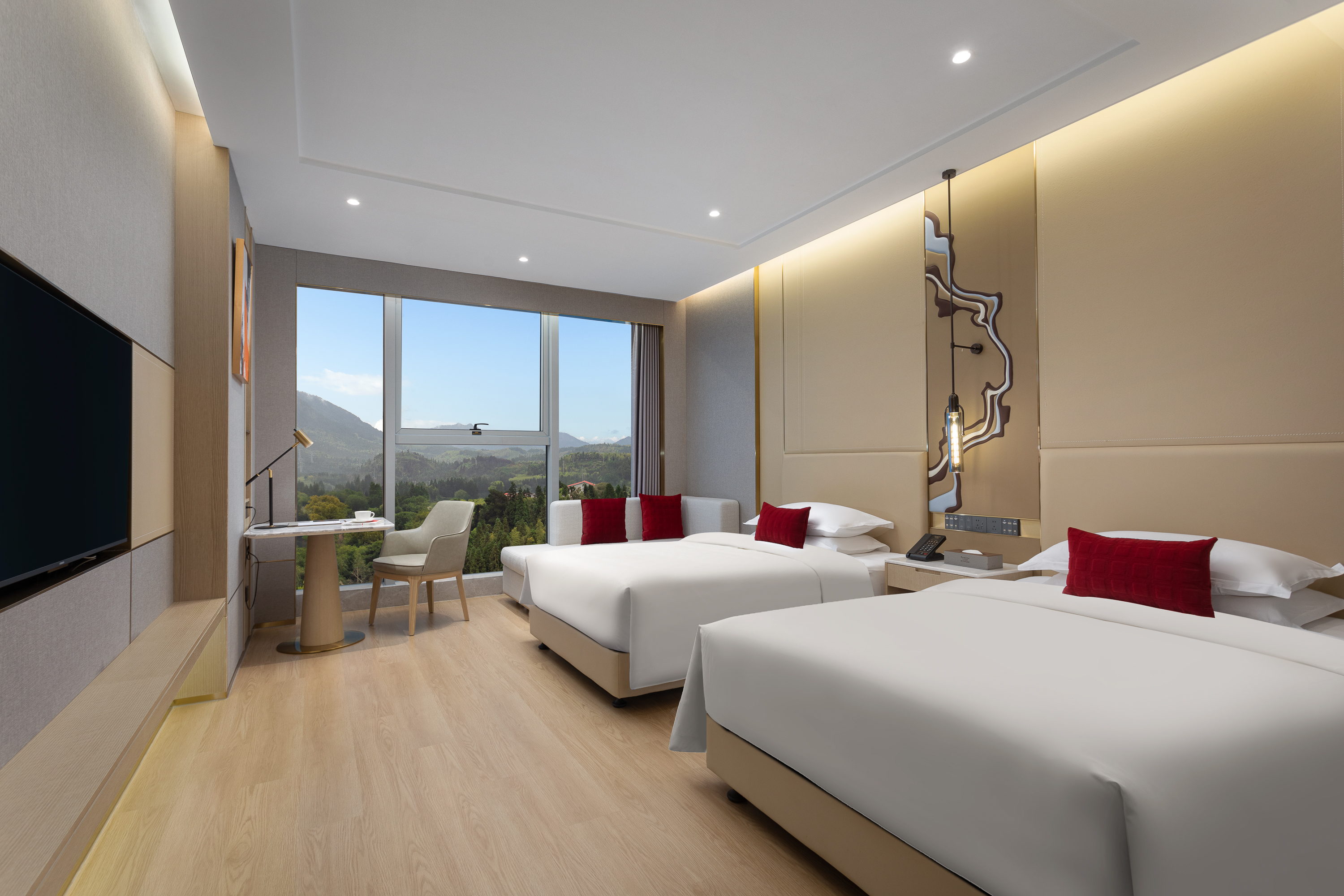 Guest room at the Ramada by Wyndham Zhouning in Ningde, Other than US/Canada