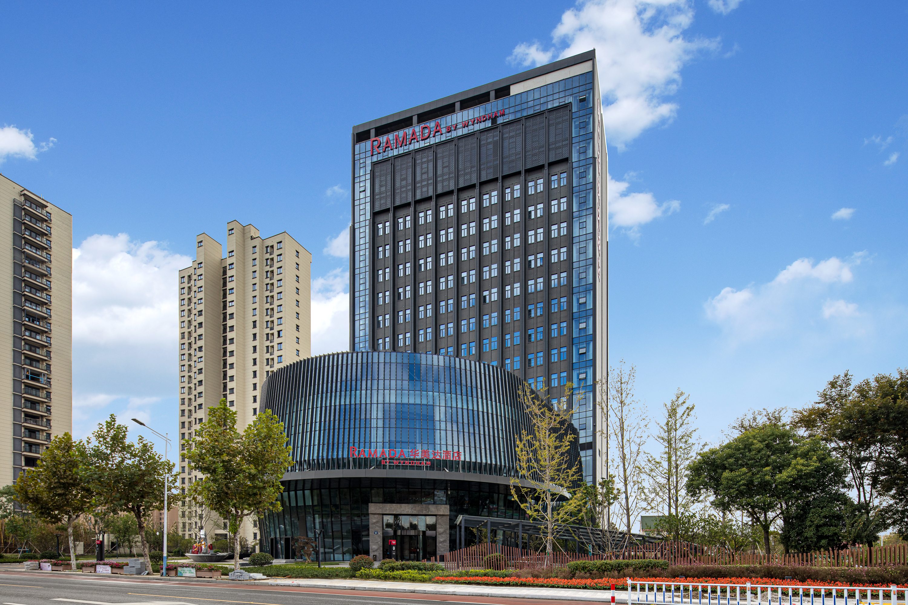 Exterior of Ramada by Wyndham Pinghu hotel in Pinghu, Other than US/Canada