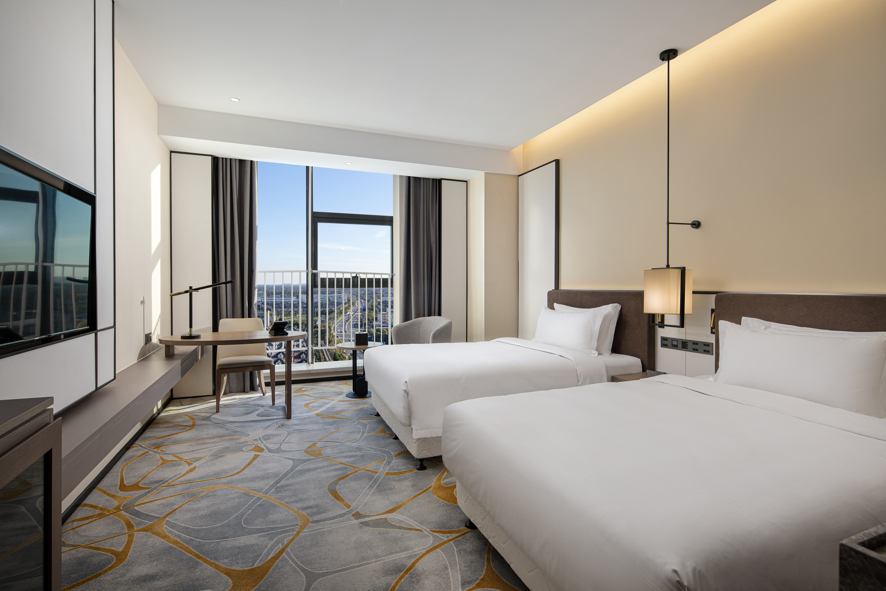 Guest room at the Ramada by Wyndham Pinghu in Pinghu, Other than US/Canada