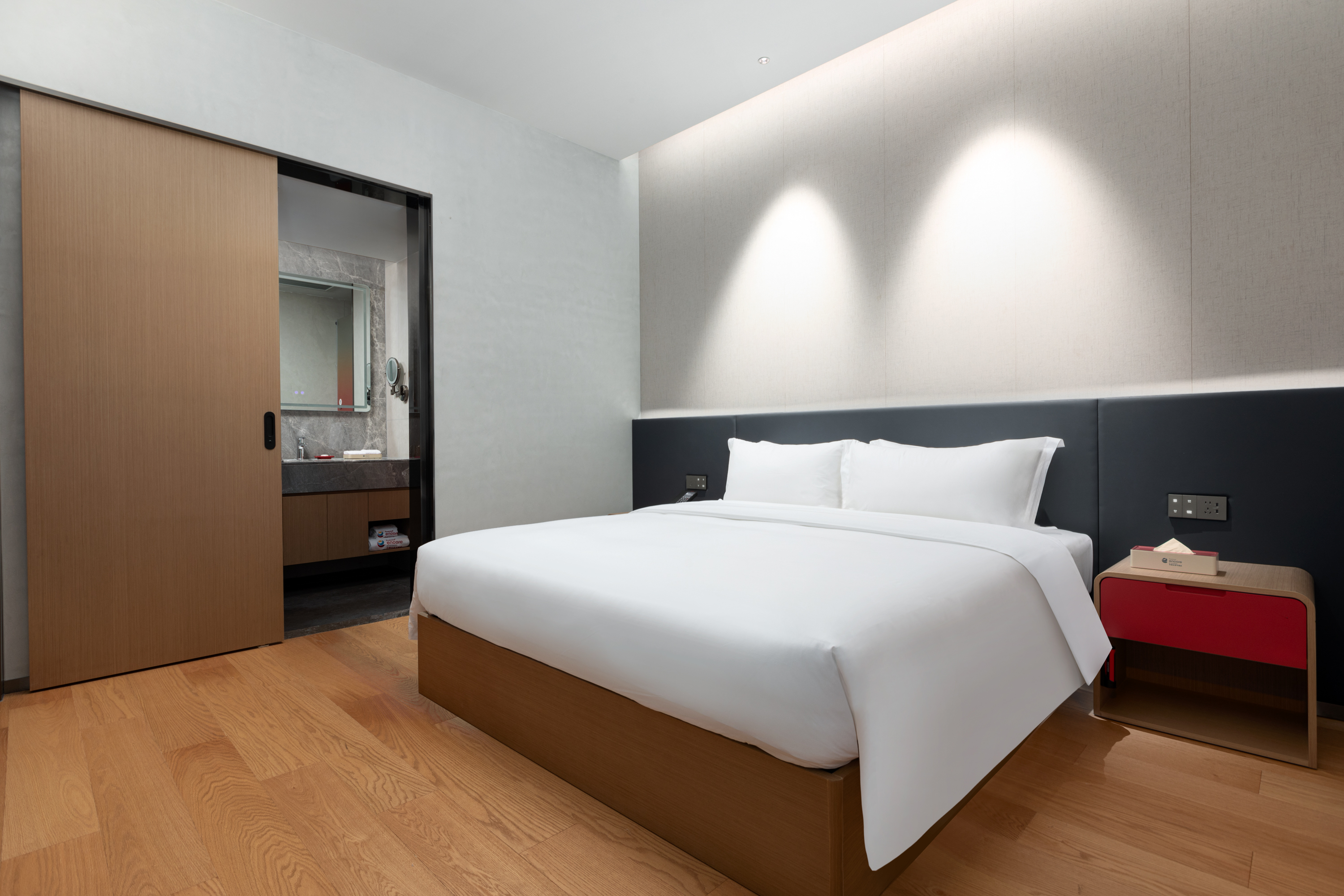 Guest room at the Ramada Encore by Wyndham Qingyuan Liannan in Qingyuan, Other than US/Canada