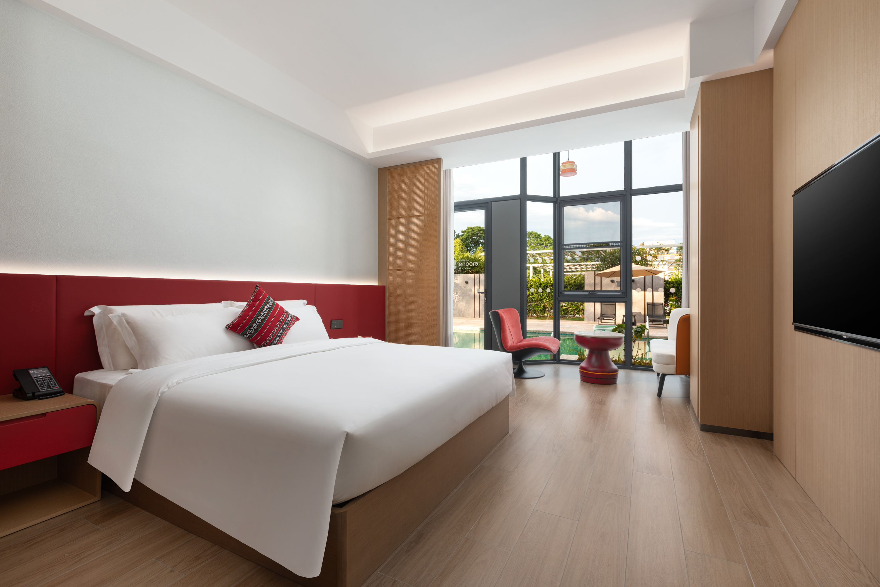 Guest room at the Ramada Encore by Wyndham Qingyuan Liannan in Qingyuan, Other than US/Canada