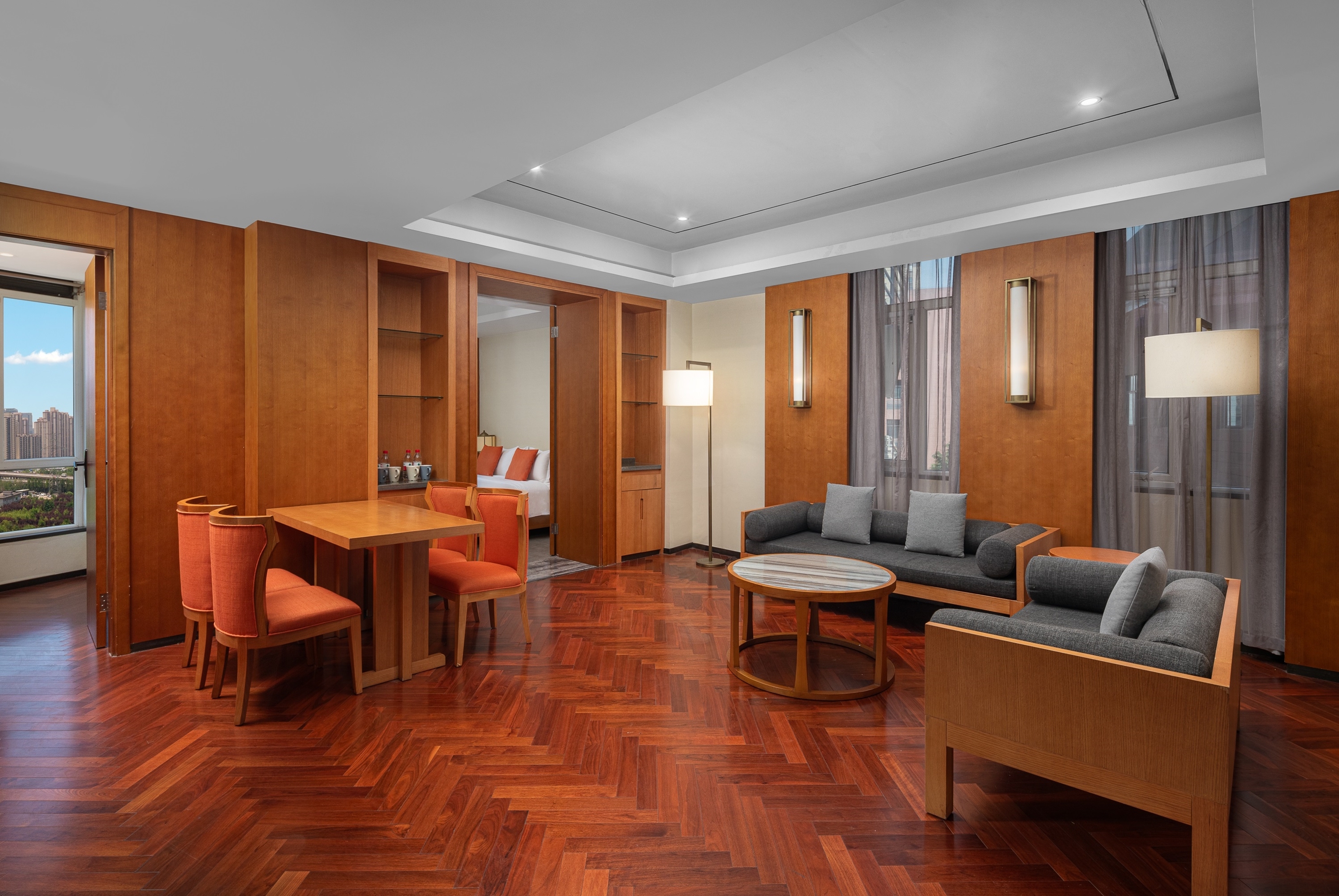 Guest room at the Ramada Encore by Wyndham Xian Weiyang in Shaanxi, Other than US/Canada