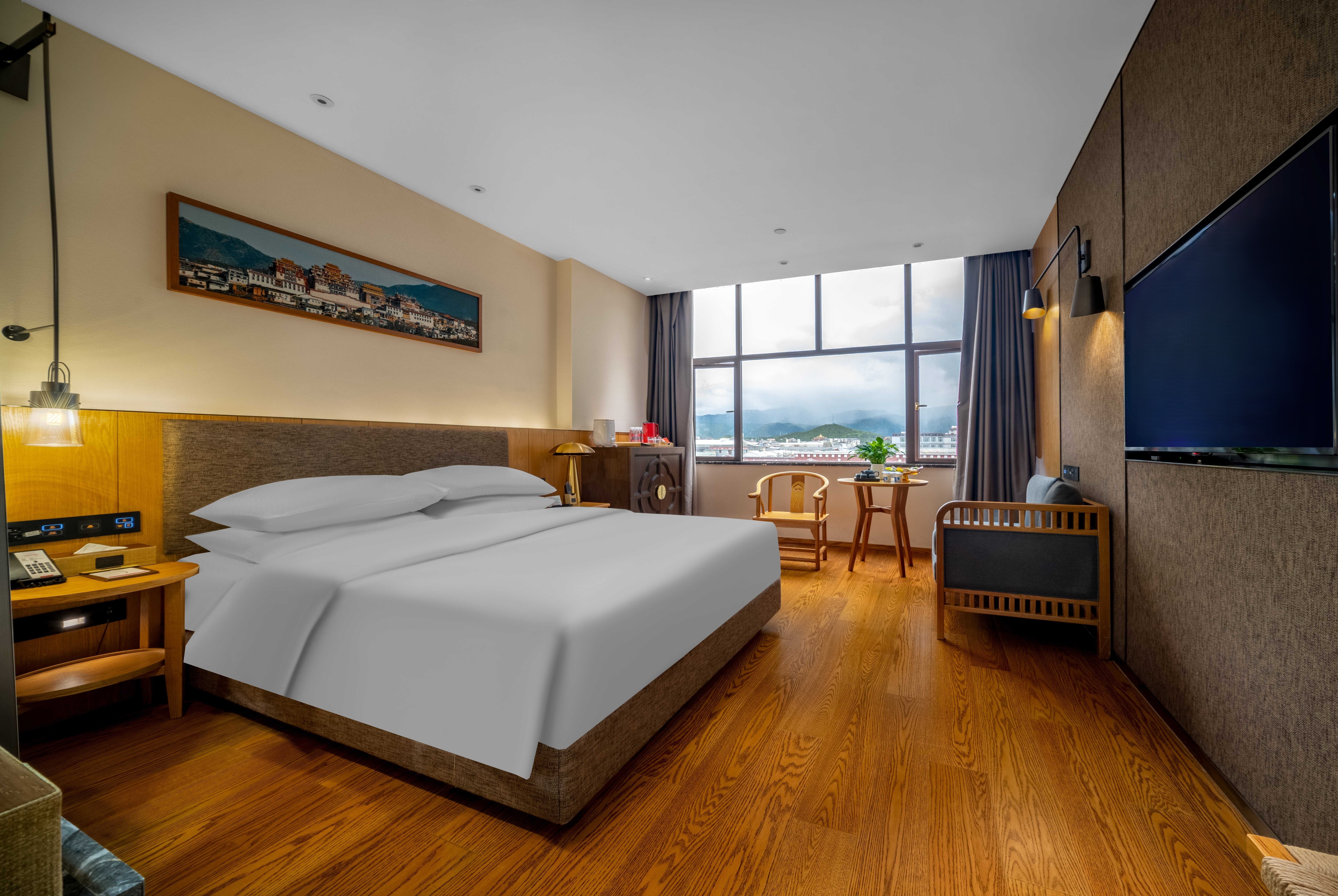 Guest room at the Ramada by Wyndham Diqing in Shangri-La City, Other than US/Canada