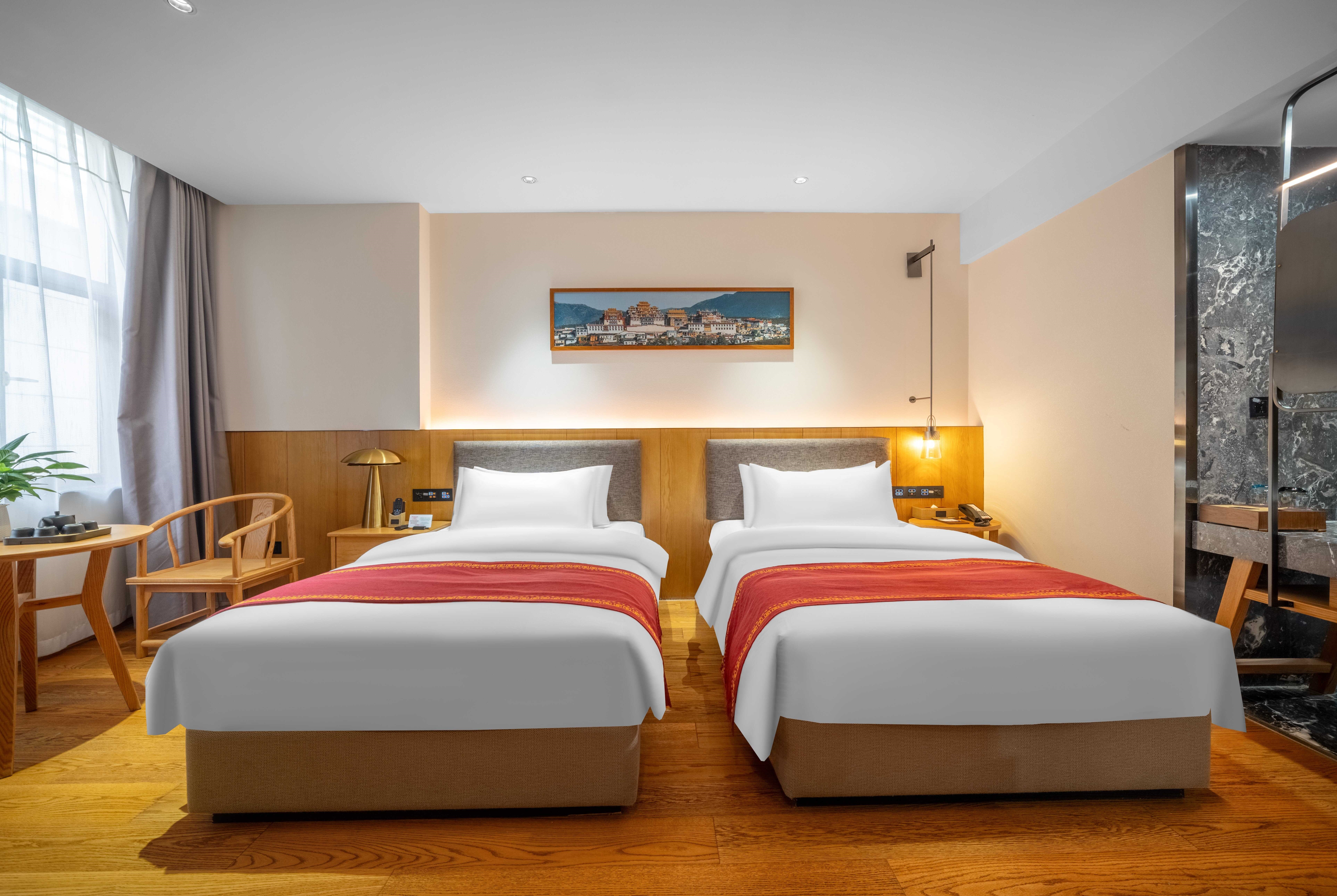 Guest room at the Ramada by Wyndham Diqing in Shangri-La City, Other than US/Canada