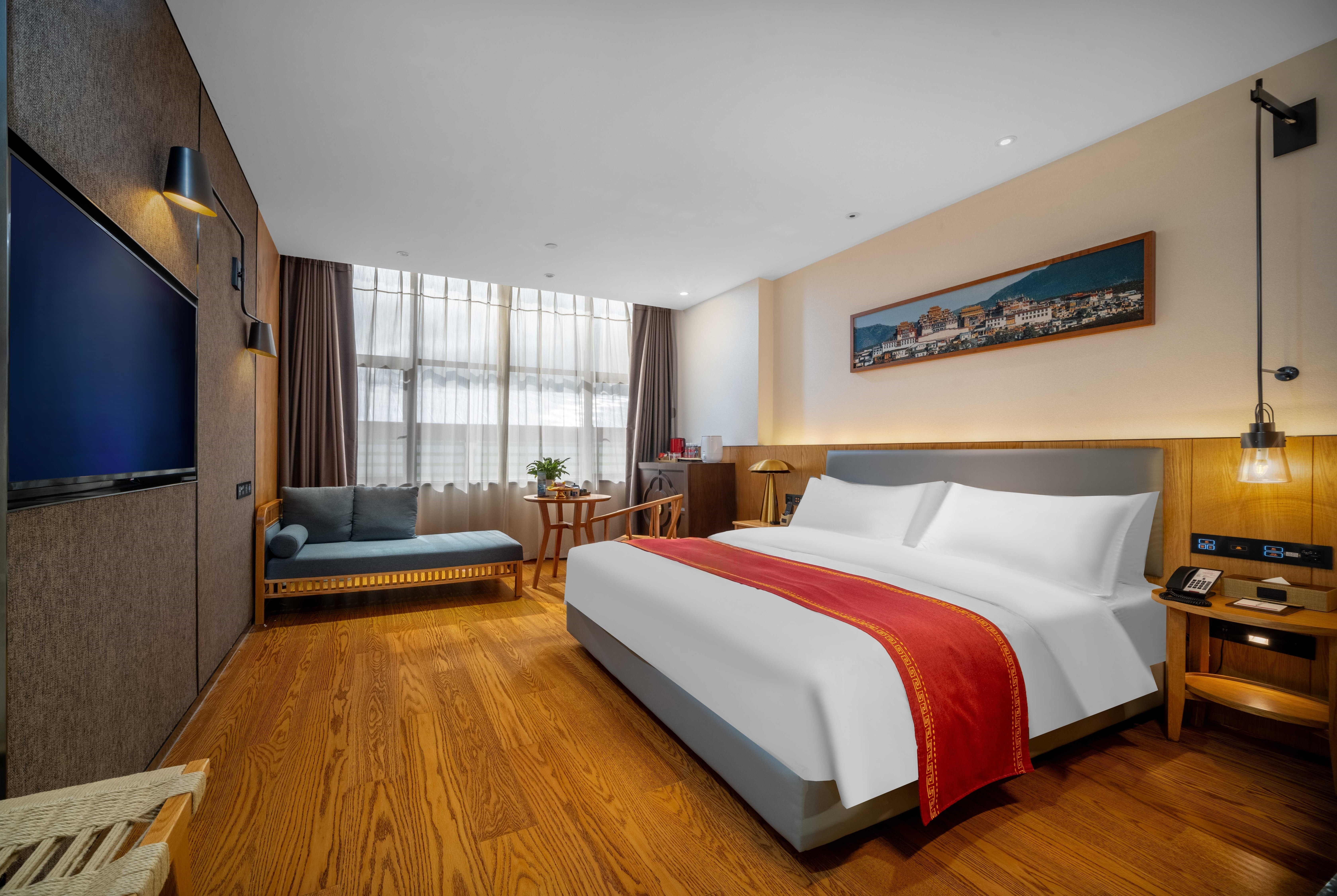 Guest room at the Ramada by Wyndham Diqing in Shangri-La City, Other than US/Canada