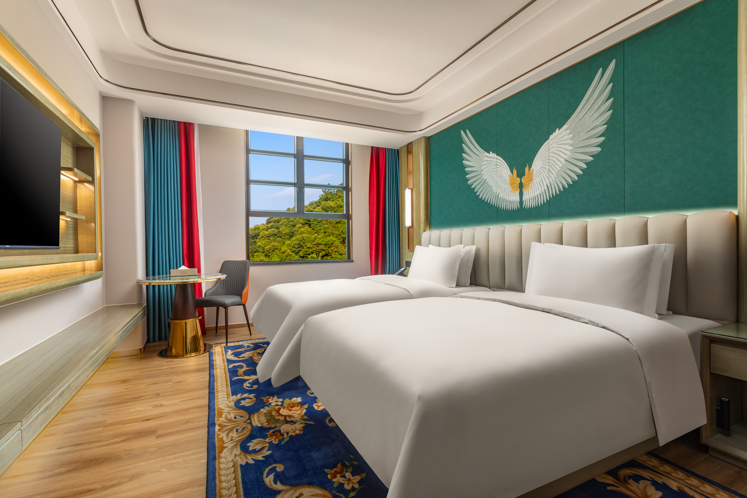 Guest room at the Ramada by Wyndham Shaoguan Danxia Mountain in Shaoguan, Other than US/Canada