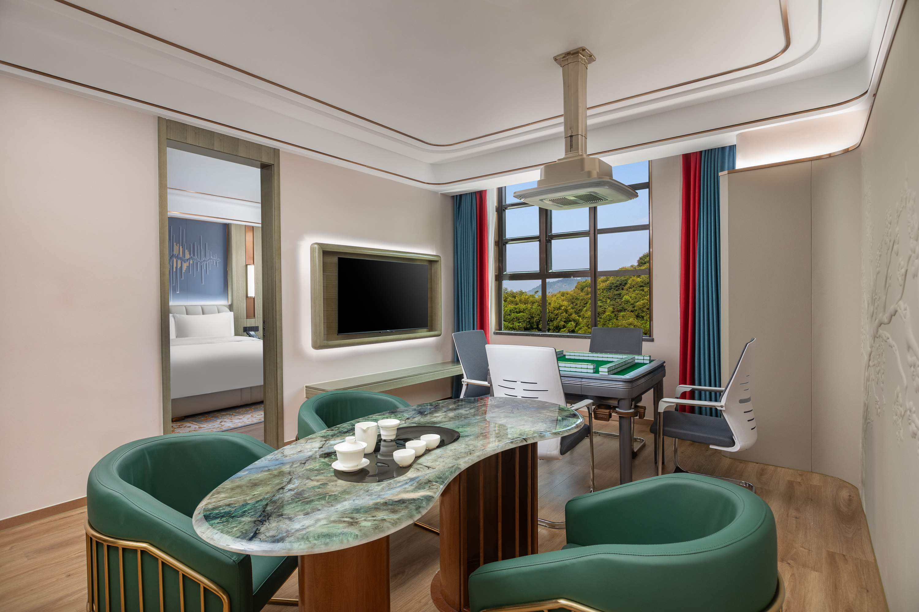 Guest room at the Ramada by Wyndham Shaoguan Danxia Mountain in Shaoguan, Other than US/Canada