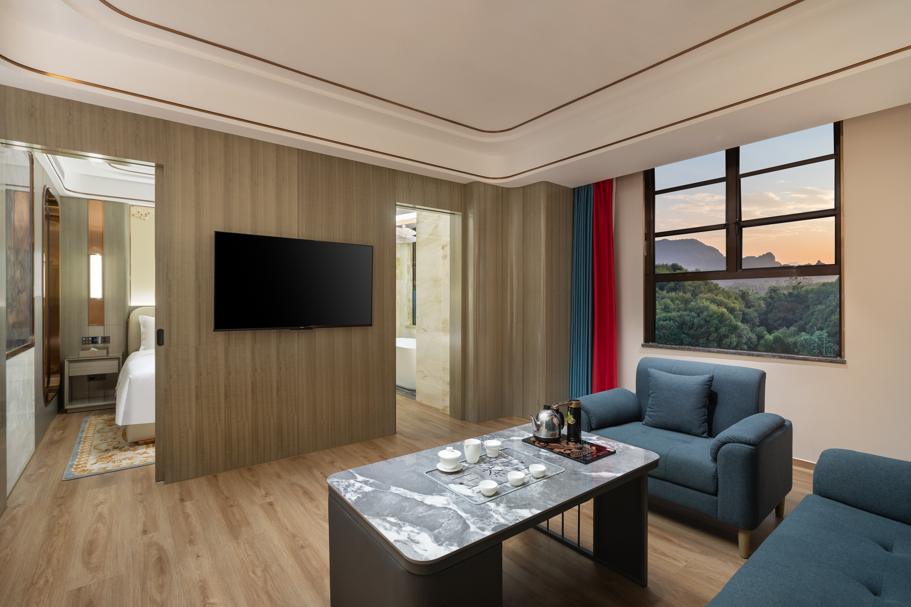 Guest room at the Ramada by Wyndham Shaoguan Danxia Mountain in Shaoguan, Other than US/Canada