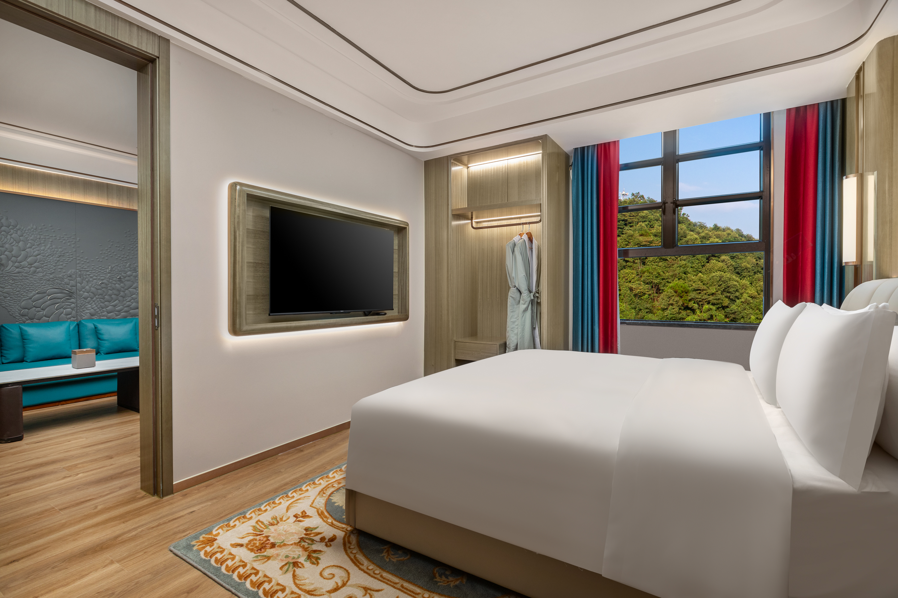 Guest room at the Ramada by Wyndham Shaoguan Danxia Mountain in Shaoguan, Other than US/Canada