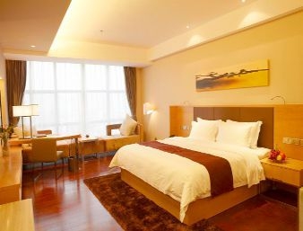 Guest room at the Ramada Plaza by Wyndham Shenzhen North in Shenzhen, Other than US/Canada