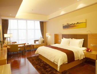 Guest room at the Ramada Plaza by Wyndham Shenzhen North in Shenzhen, Other than US/Canada