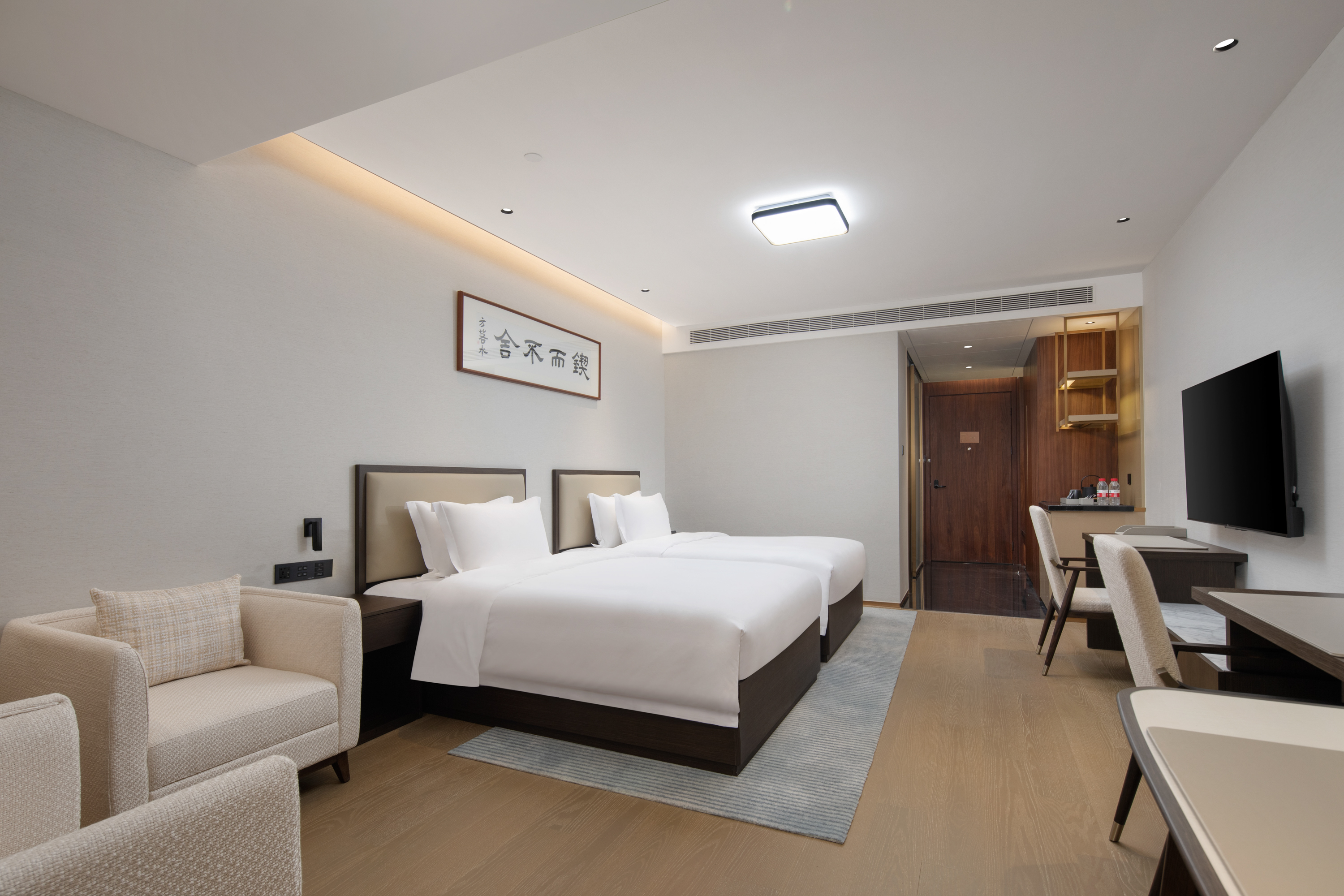 Guest room at the Ramada by Wyndham Taizhou West in Taizhou, Other than US/Canada
