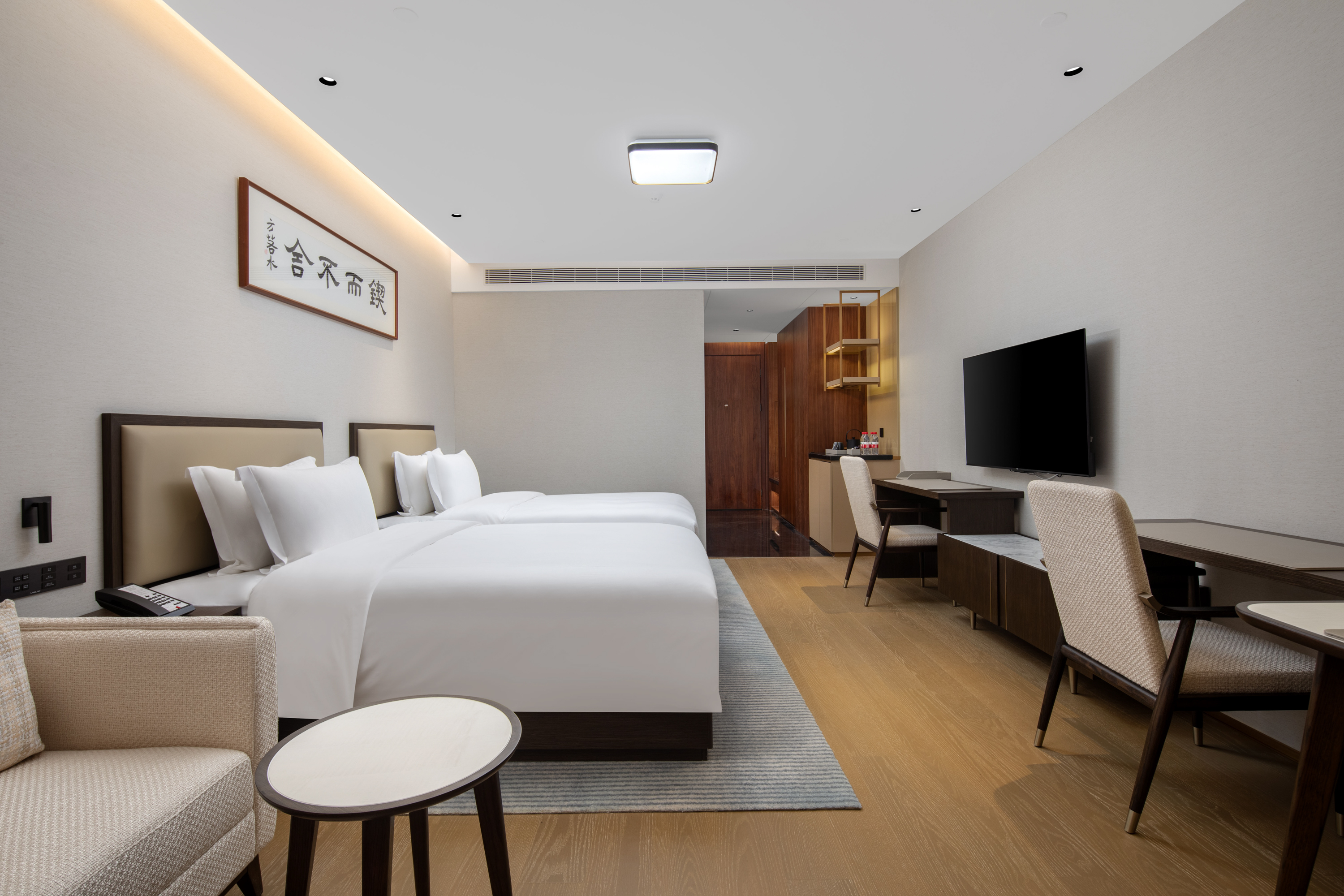 Guest room at the Ramada by Wyndham Taizhou West in Taizhou, Other than US/Canada