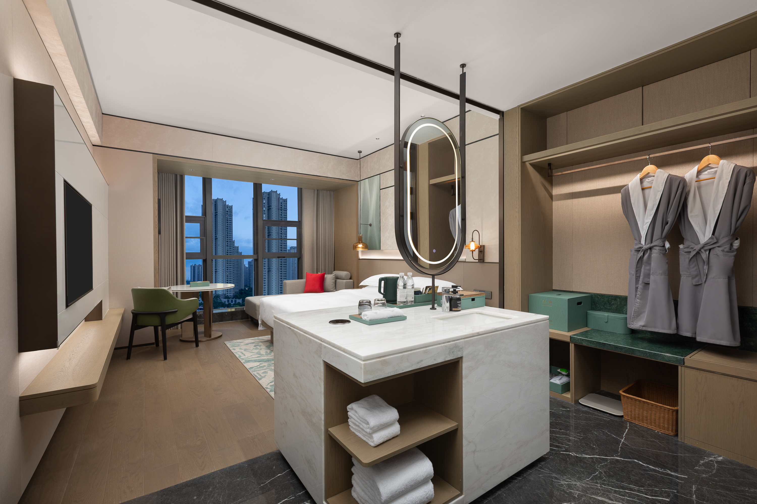 Guest room at the Ramada Plaza By Wyndham Wuhan Hanyang in Wuhan, Other than US/Canada