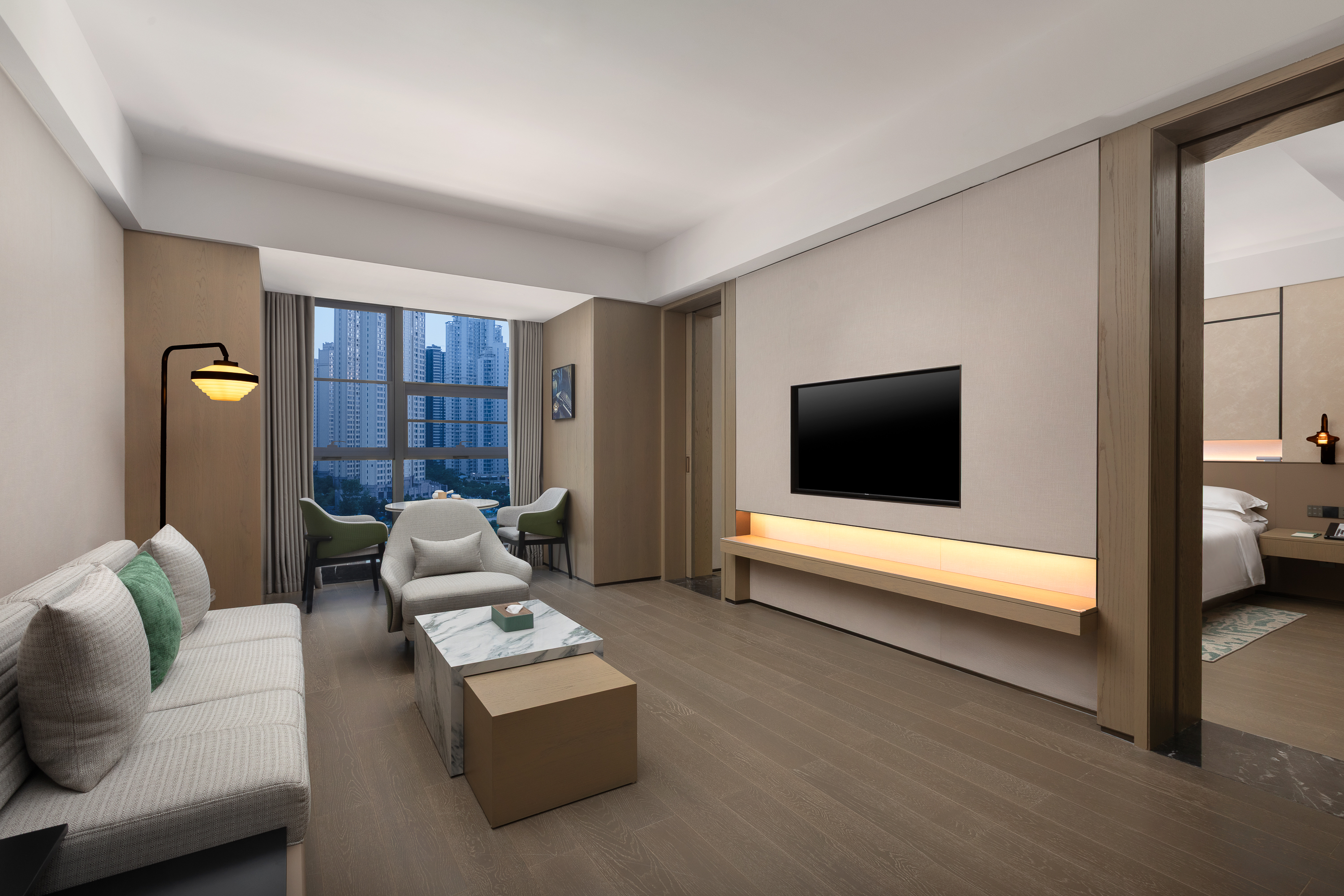 Guest room at the Ramada Plaza By Wyndham Wuhan Hanyang in Wuhan, Other than US/Canada