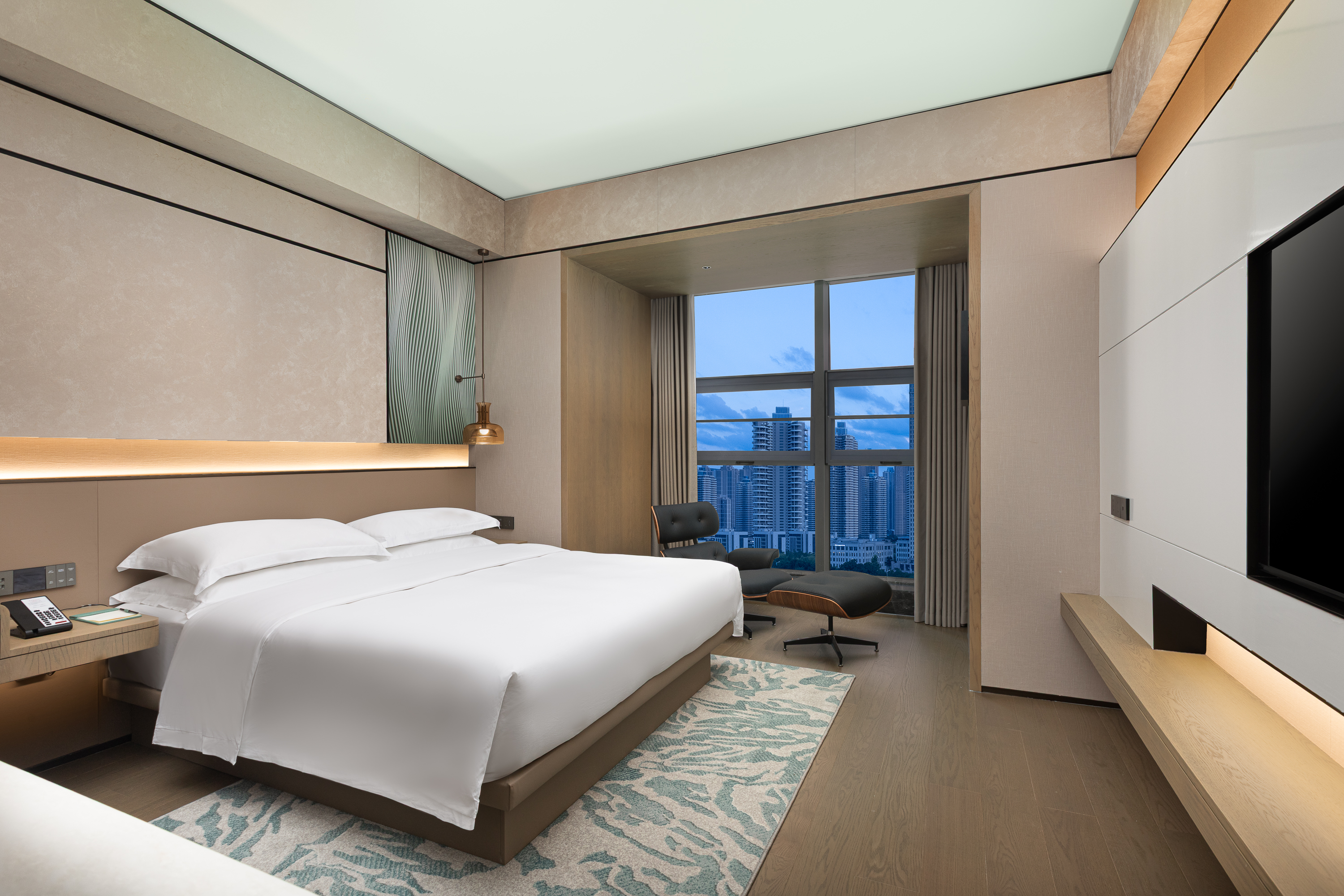Guest room at the Ramada Plaza By Wyndham Wuhan Hanyang in Wuhan, Other than US/Canada