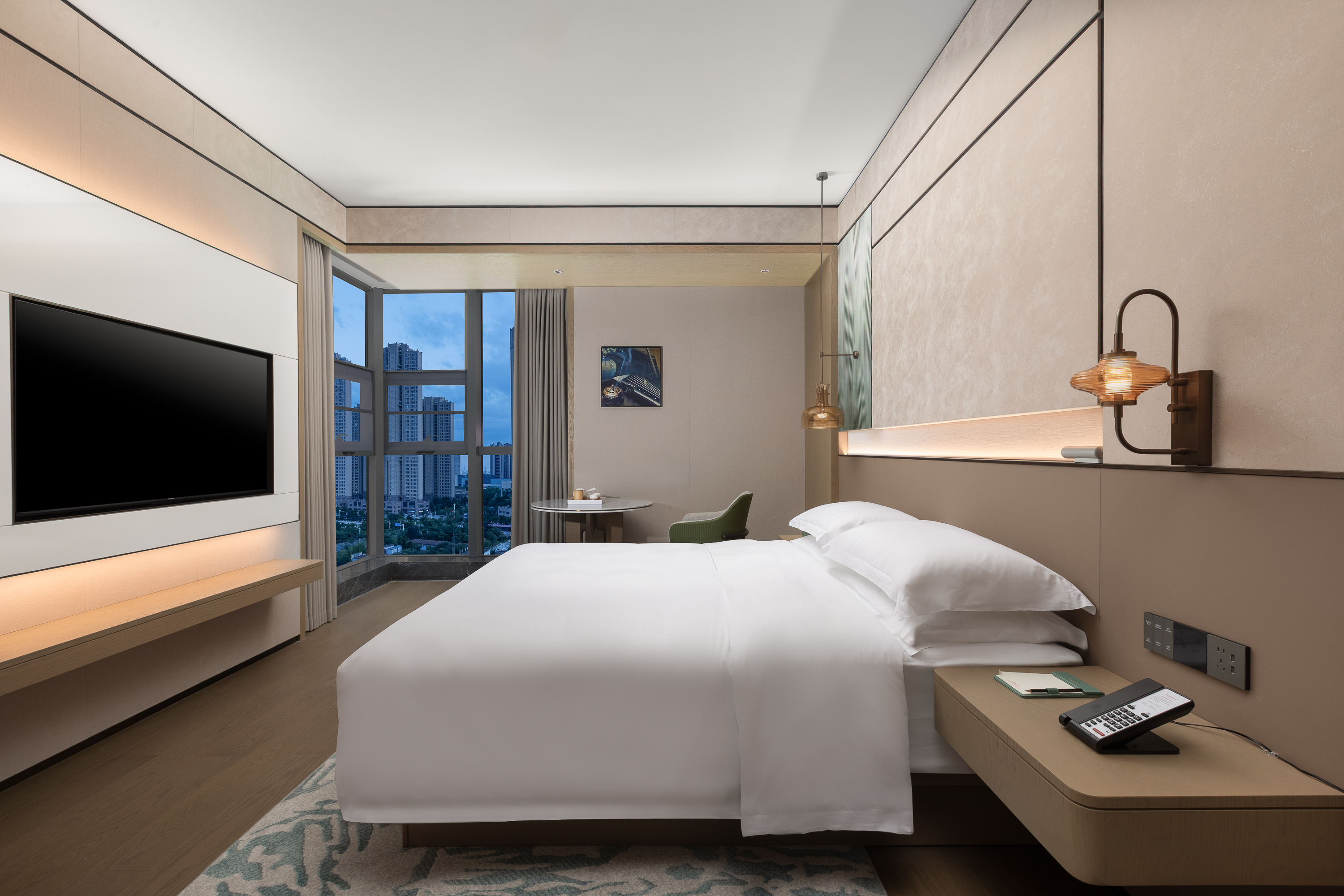 Guest room at the Ramada Plaza By Wyndham Wuhan Hanyang in Wuhan, Other than US/Canada