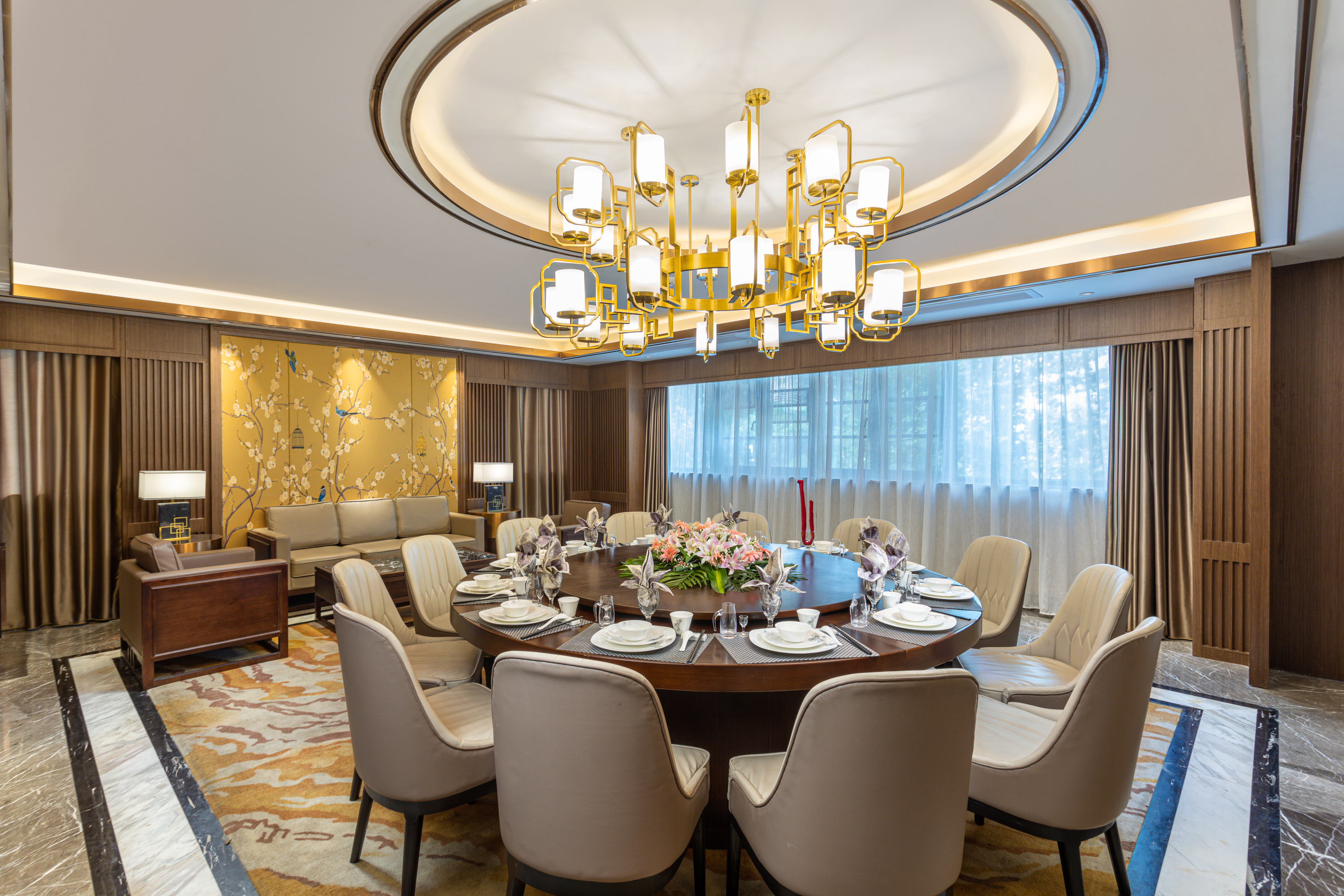 Ramada by Wyndham Wuhan Qingshan restaurant private dining area in Wuhan, Other than US/Canada