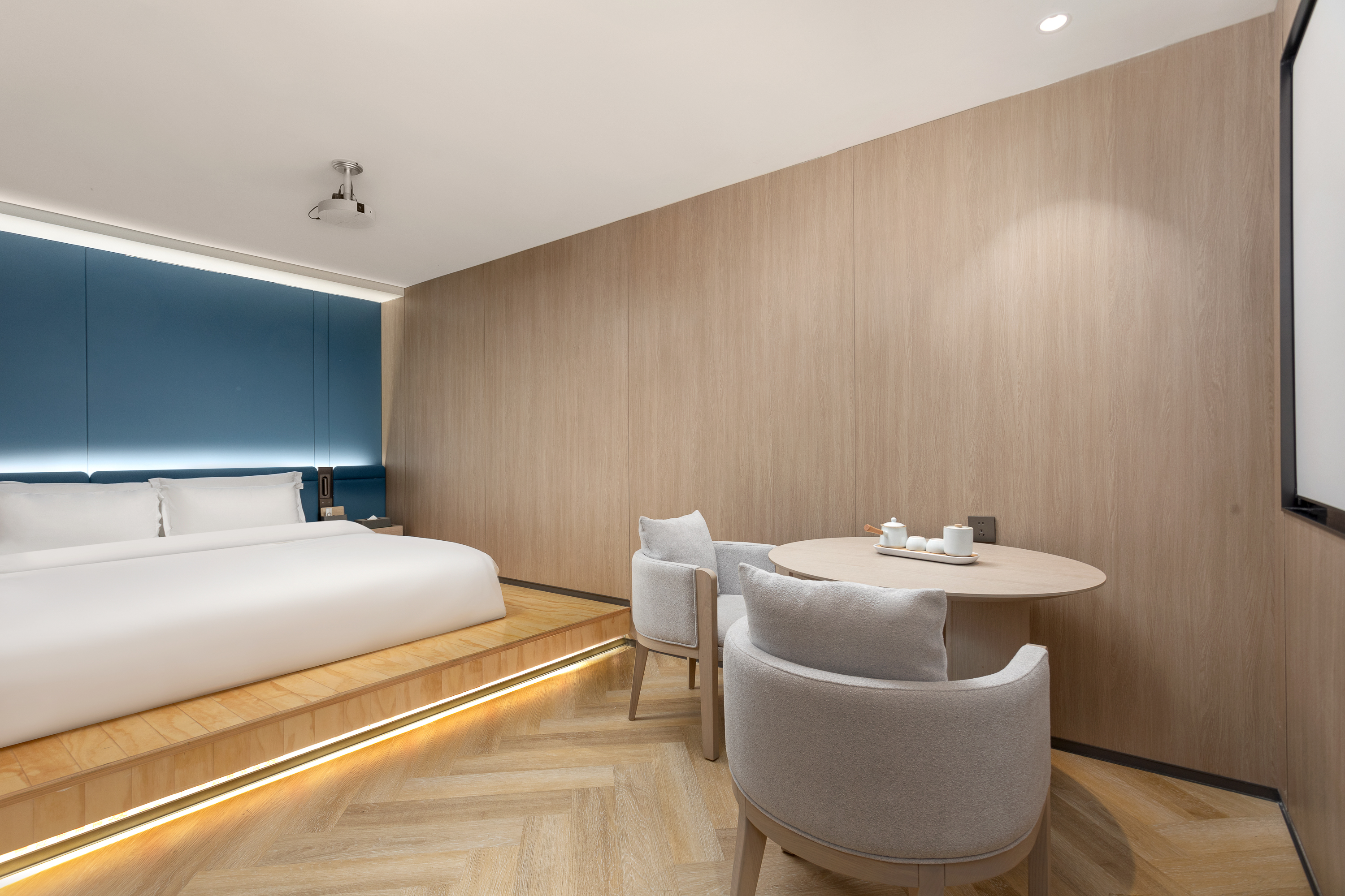 Guest room at the Ramada Encore by Wyndham Wuhan Int'l Conference Center in Wuhan, Other than US/Canada