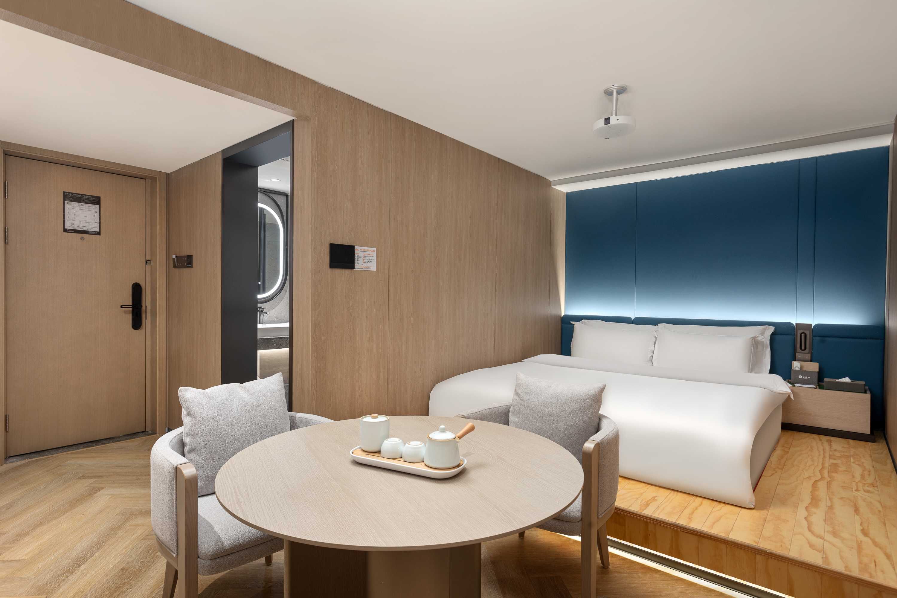 Guest room at the Ramada Encore by Wyndham Wuhan Int'l Conference Center in Wuhan, Other than US/Canada