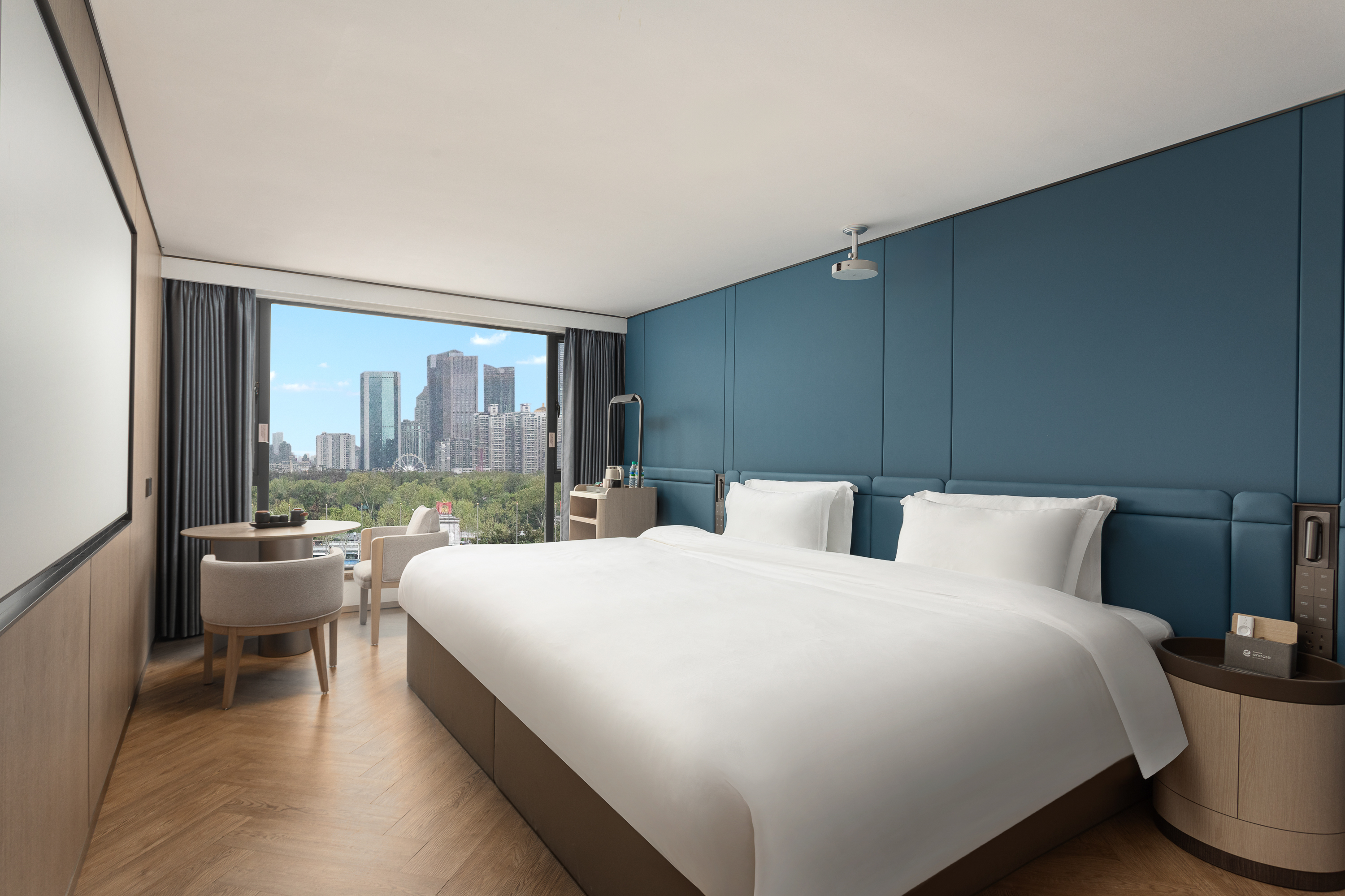 Guest room at the Ramada Encore by Wyndham Wuhan Int'l Conference Center in Wuhan, Other than US/Canada