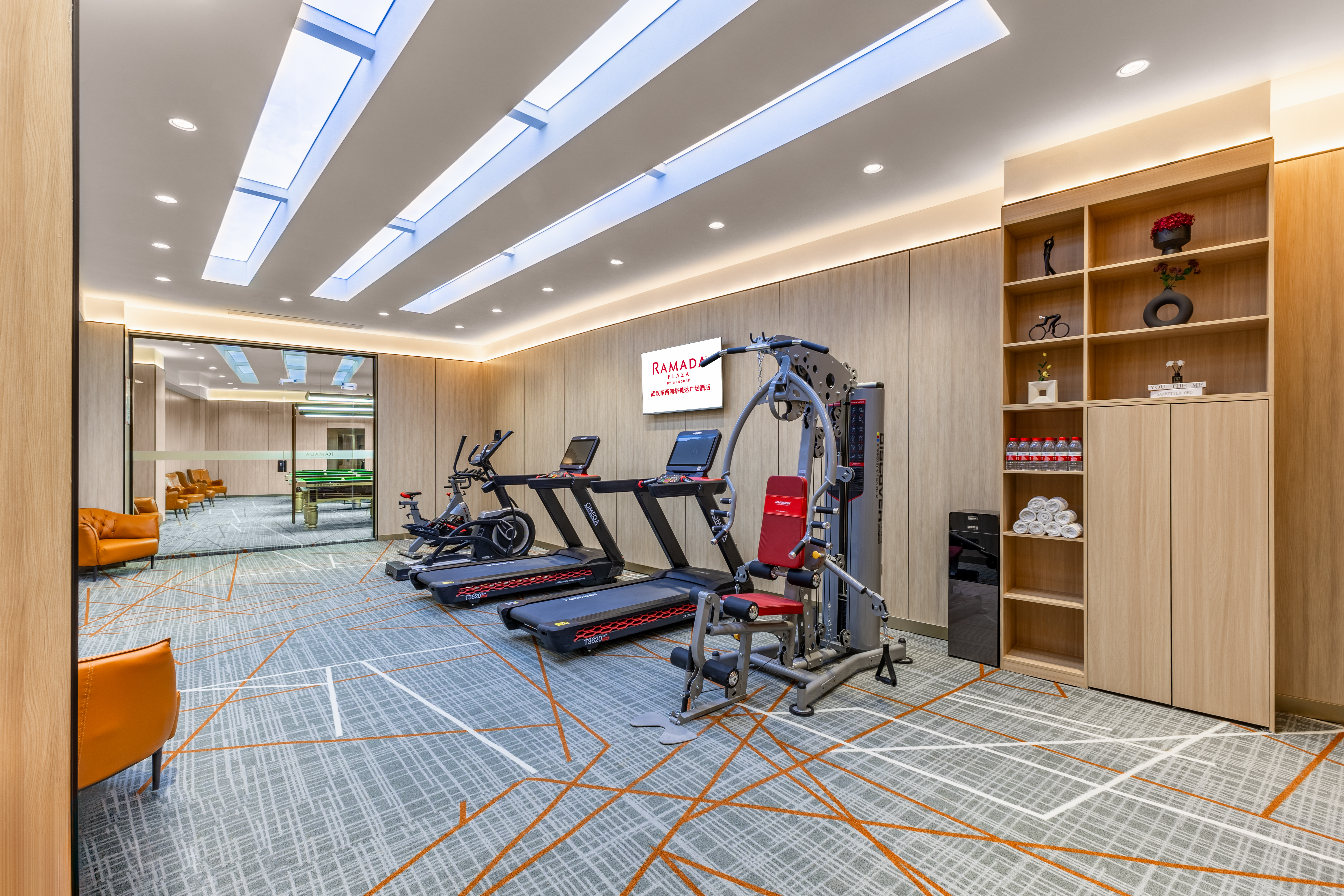 Fitness room at Ramada Plaza by Wyndham Wuhan Dongxi Lake in Wuhan, Other than US/Canada