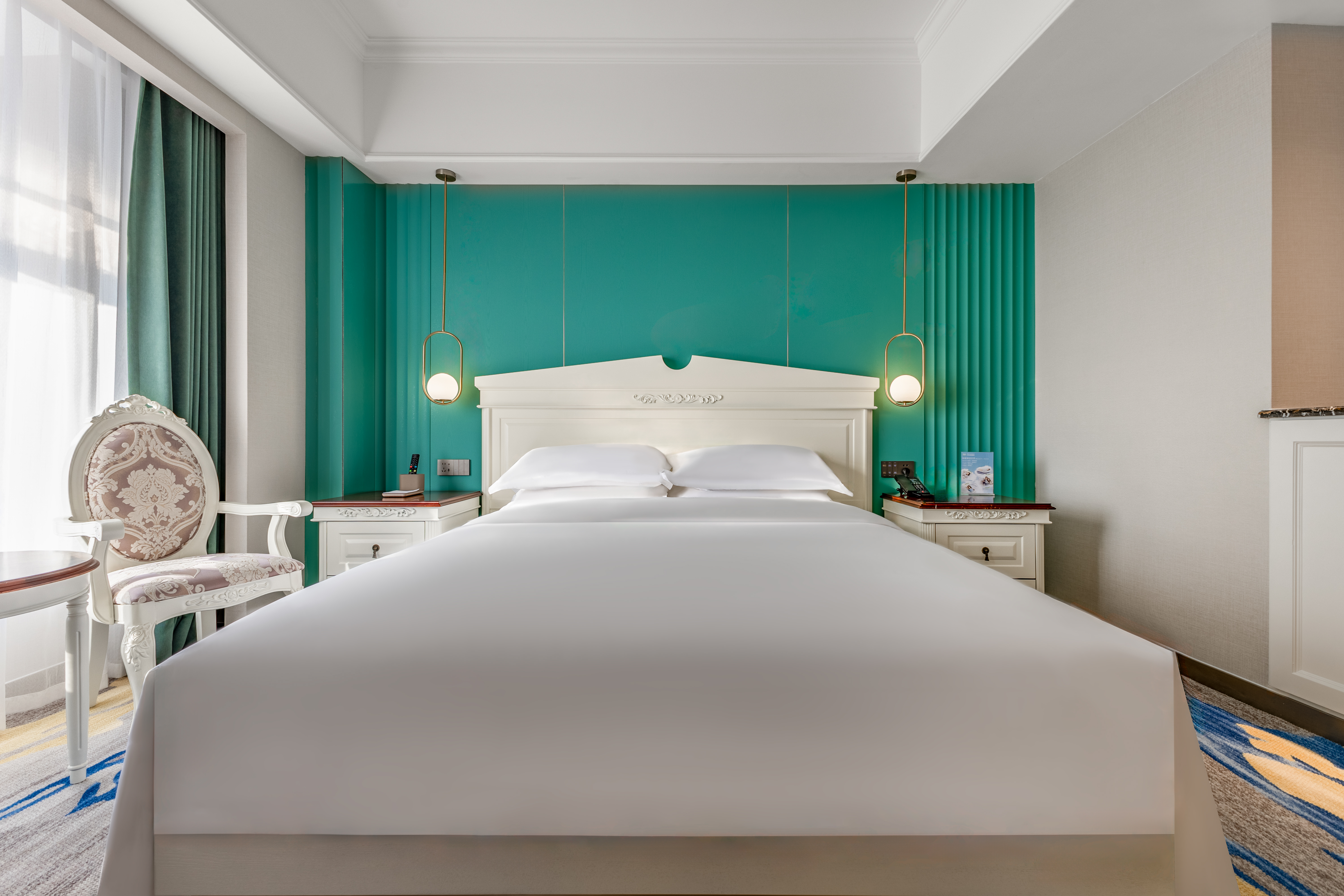 Guest room at the Ramada Plaza by Wyndham Wuhan Dongxi Lake in Wuhan, Other than US/Canada