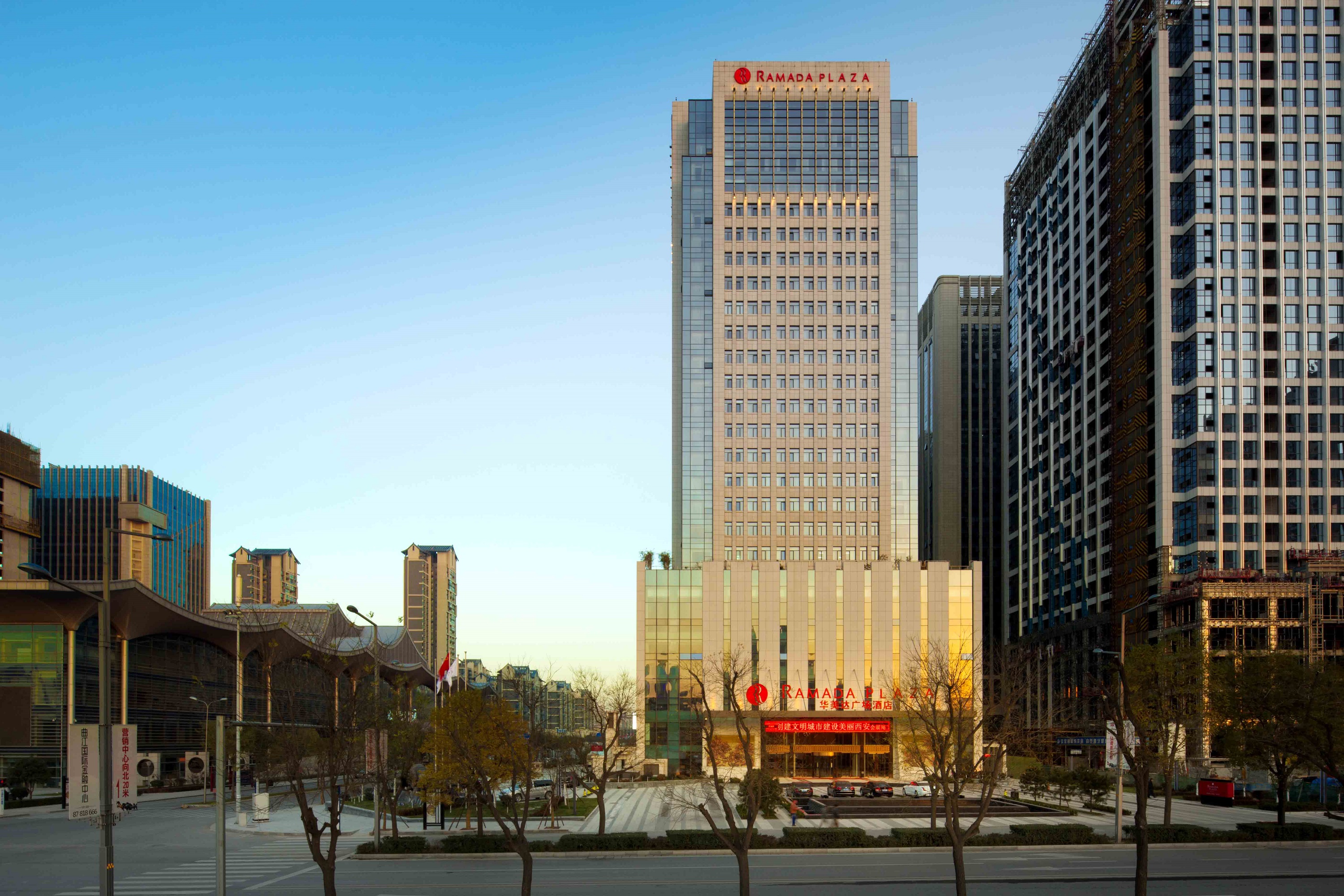 Exterior of Ramada Plaza by Wyndham Xian South hotel in Xian, Other than US/Canada