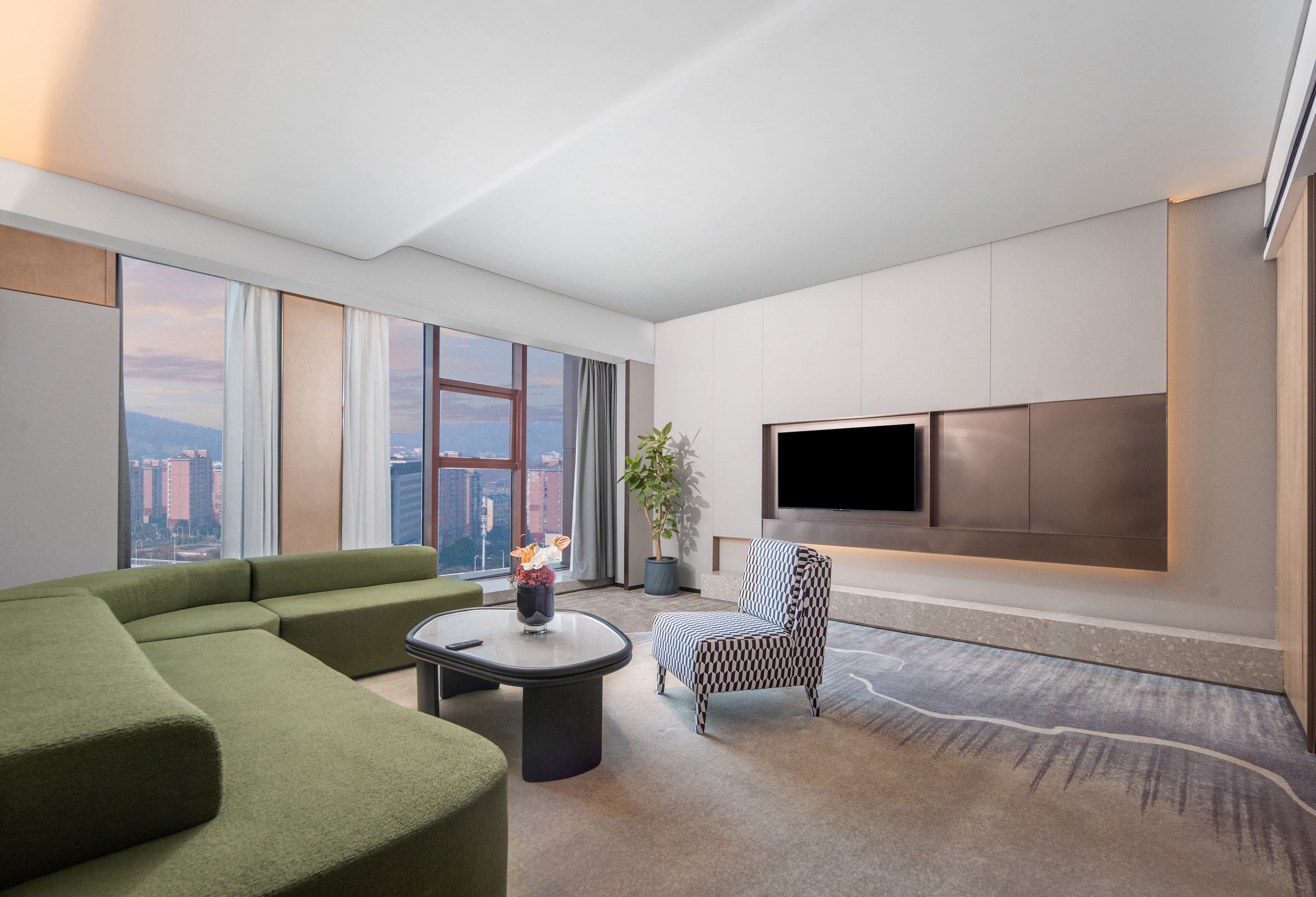 Guest room at the Ramada By Wyndham Xiangyang Xiangcheng in Xiangyang, Other than US/Canada