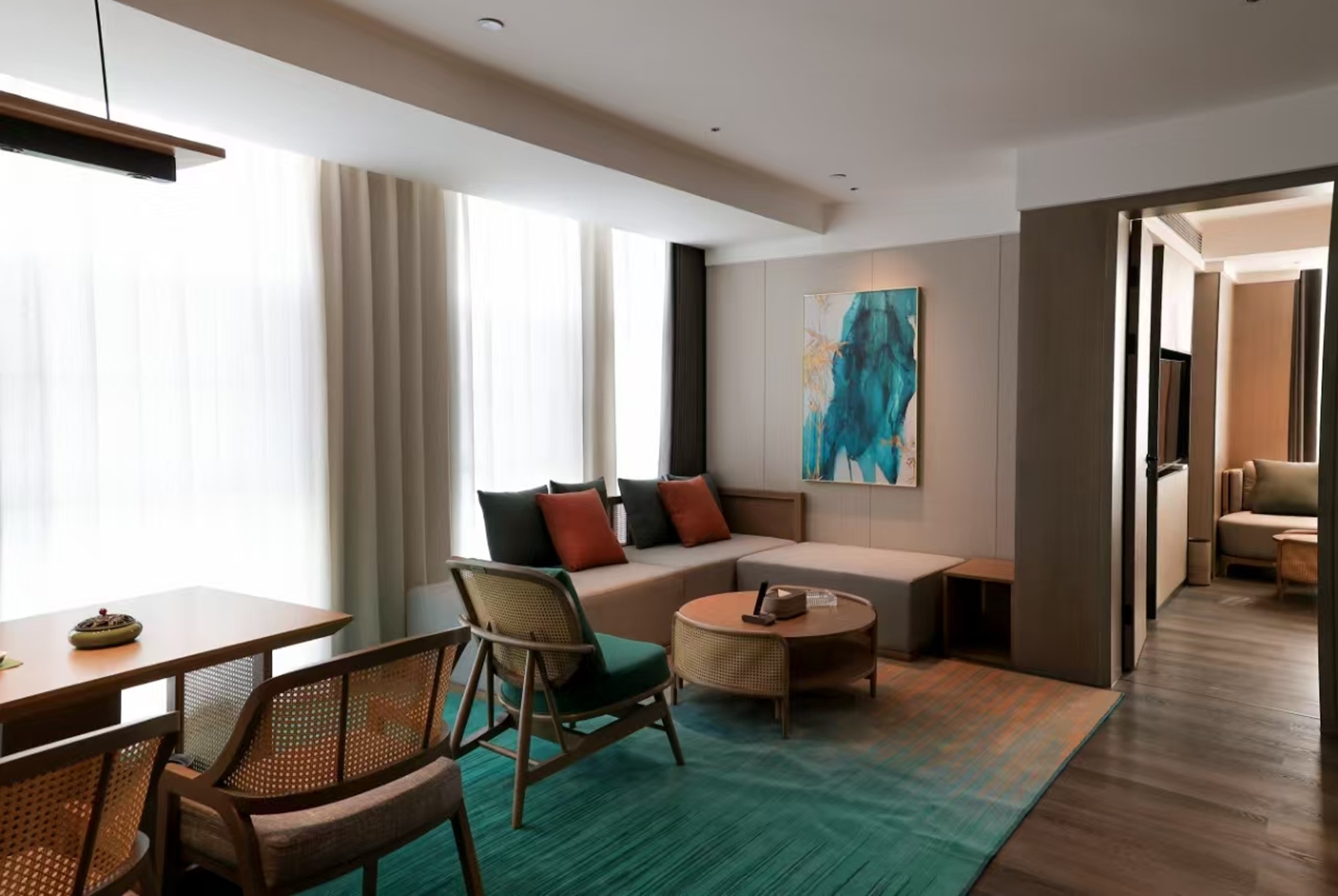 Guest room at the Ramada by Wyndham Yiyang Taojiang in Yiyang, Other than US/Canada