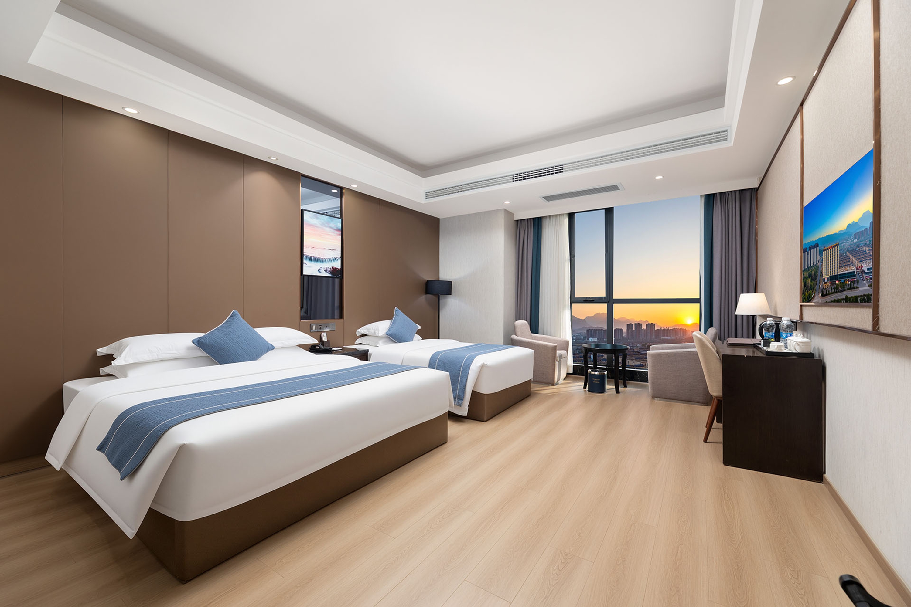 Guest room at the Ramada by Wyndham Zhangjiajie in Zhangjiajie, Other than US/Canada