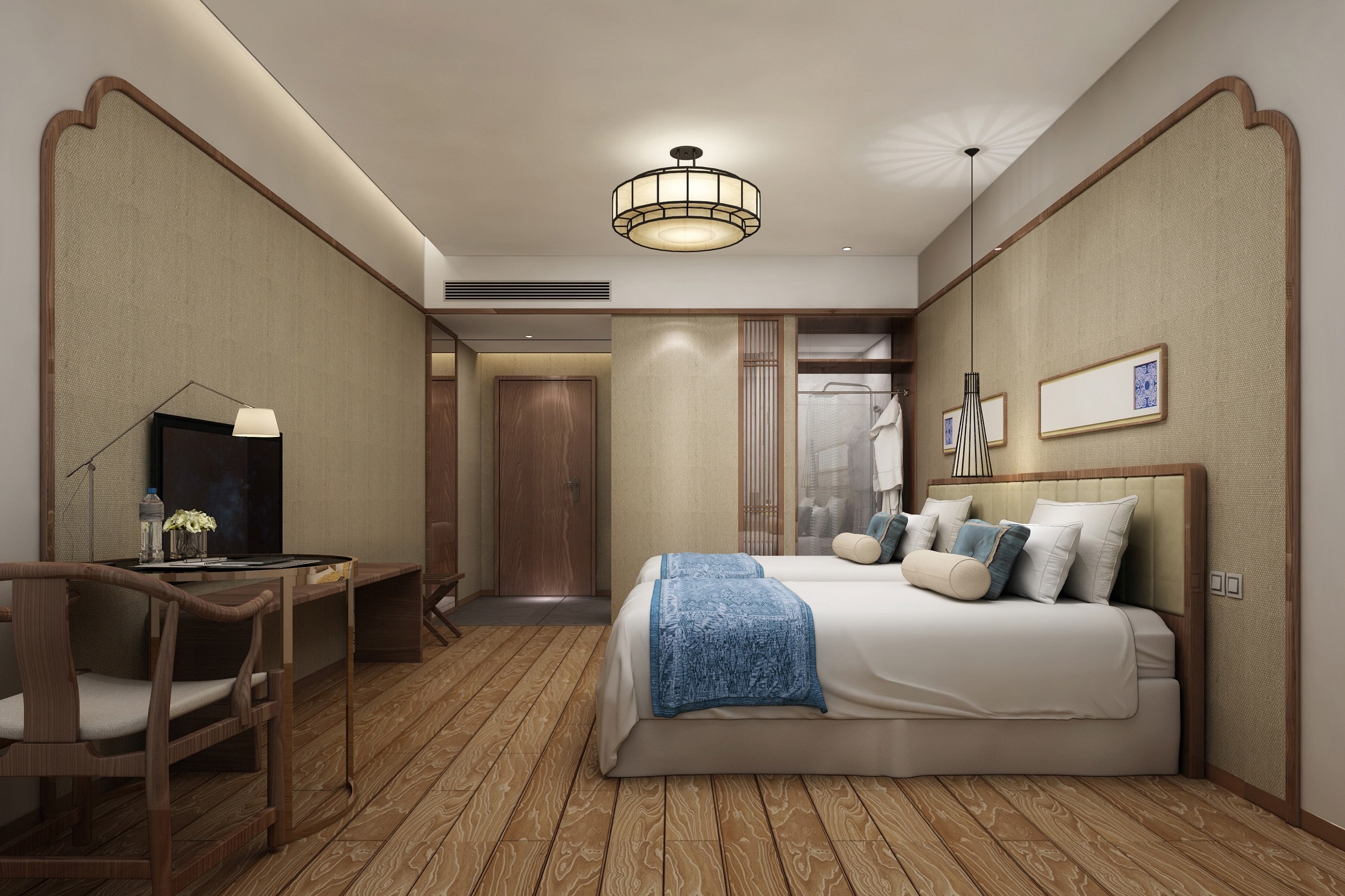 Guest room at the Ramada Encore by Wyndham Zhangpu in Zhangzhou, Other than US/Canada