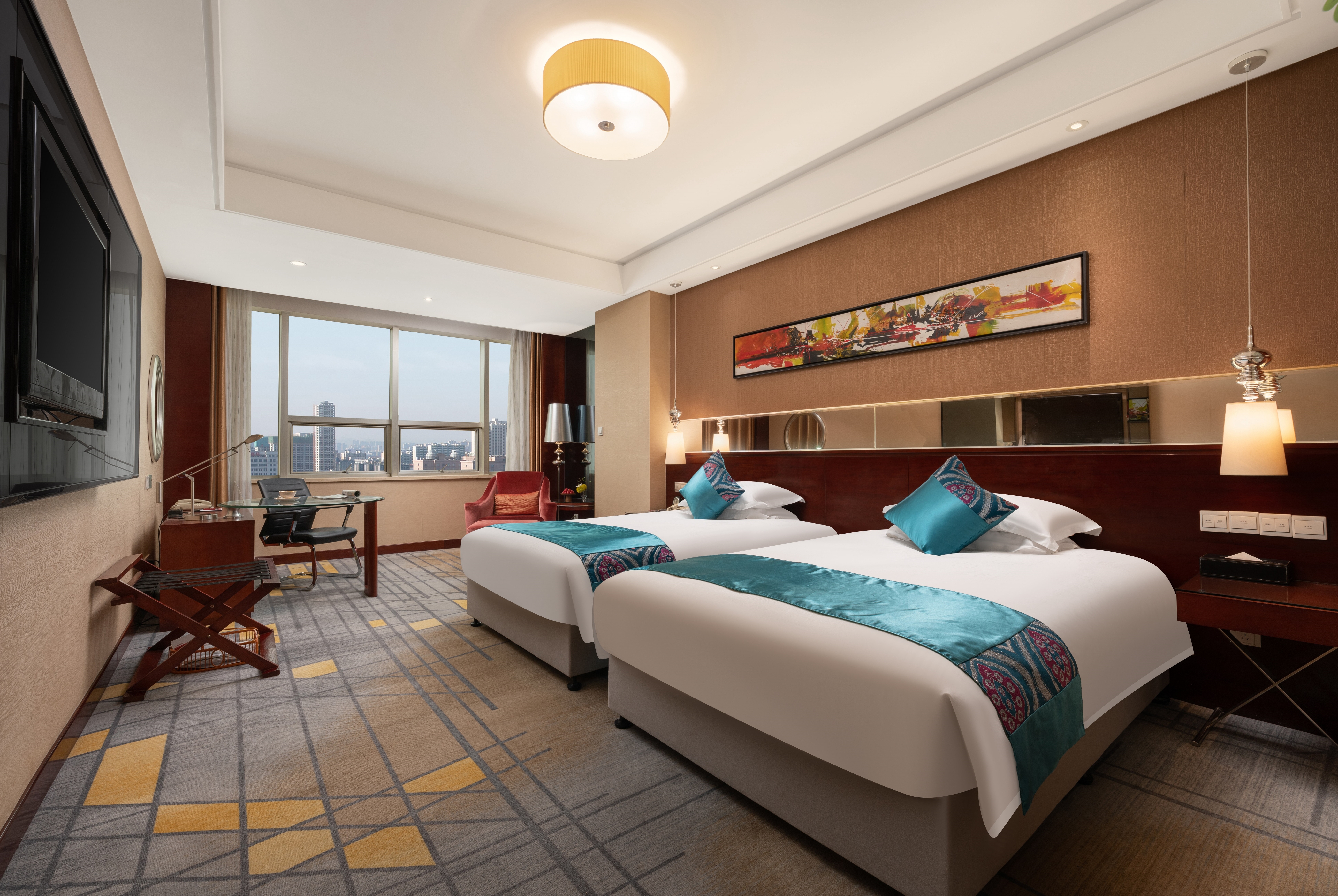 Guest room at the Ramada by Wyndham Zibo in Zibo, Other than US/Canada