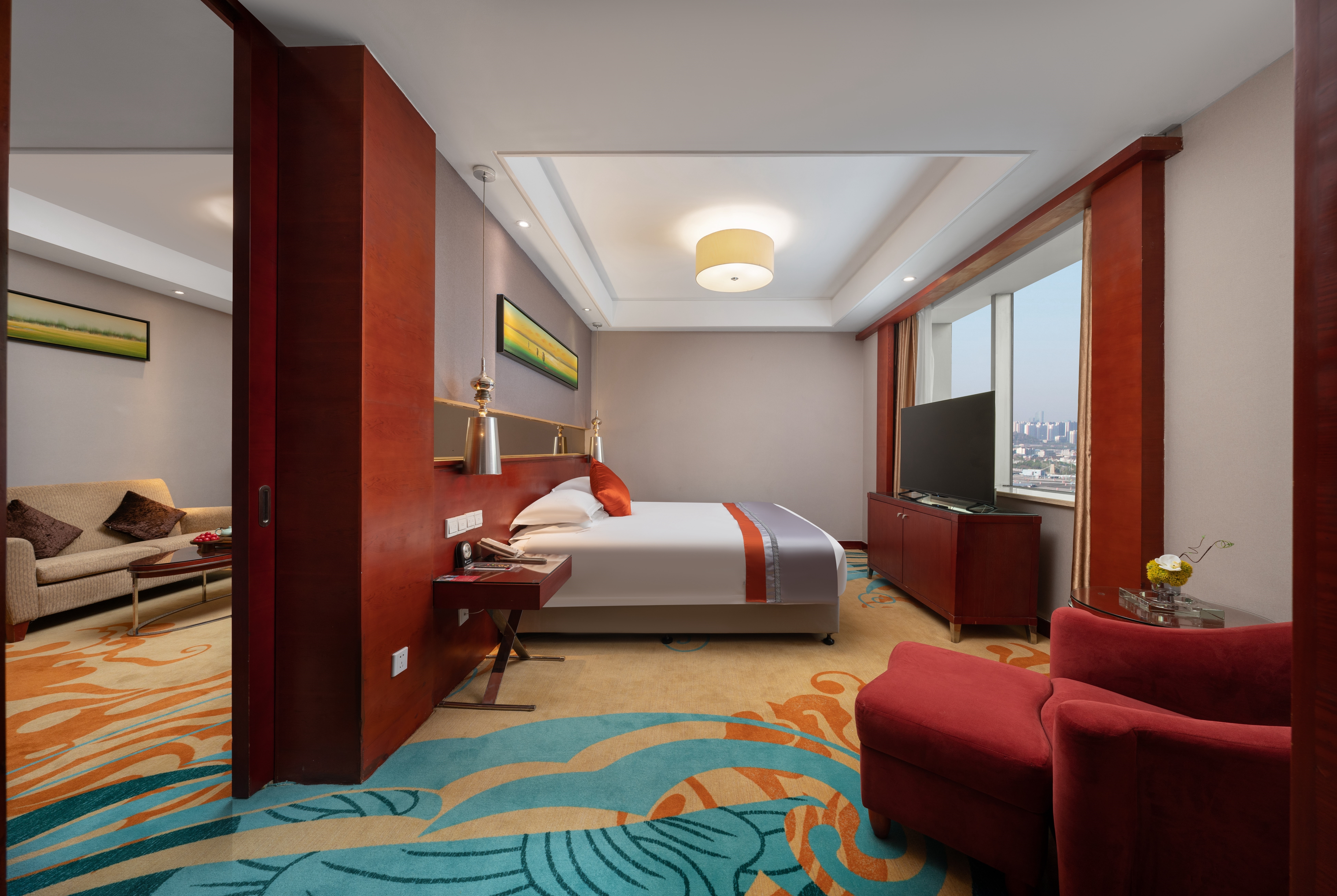 Guest room at the Ramada by Wyndham Zibo in Zibo, Other than US/Canada