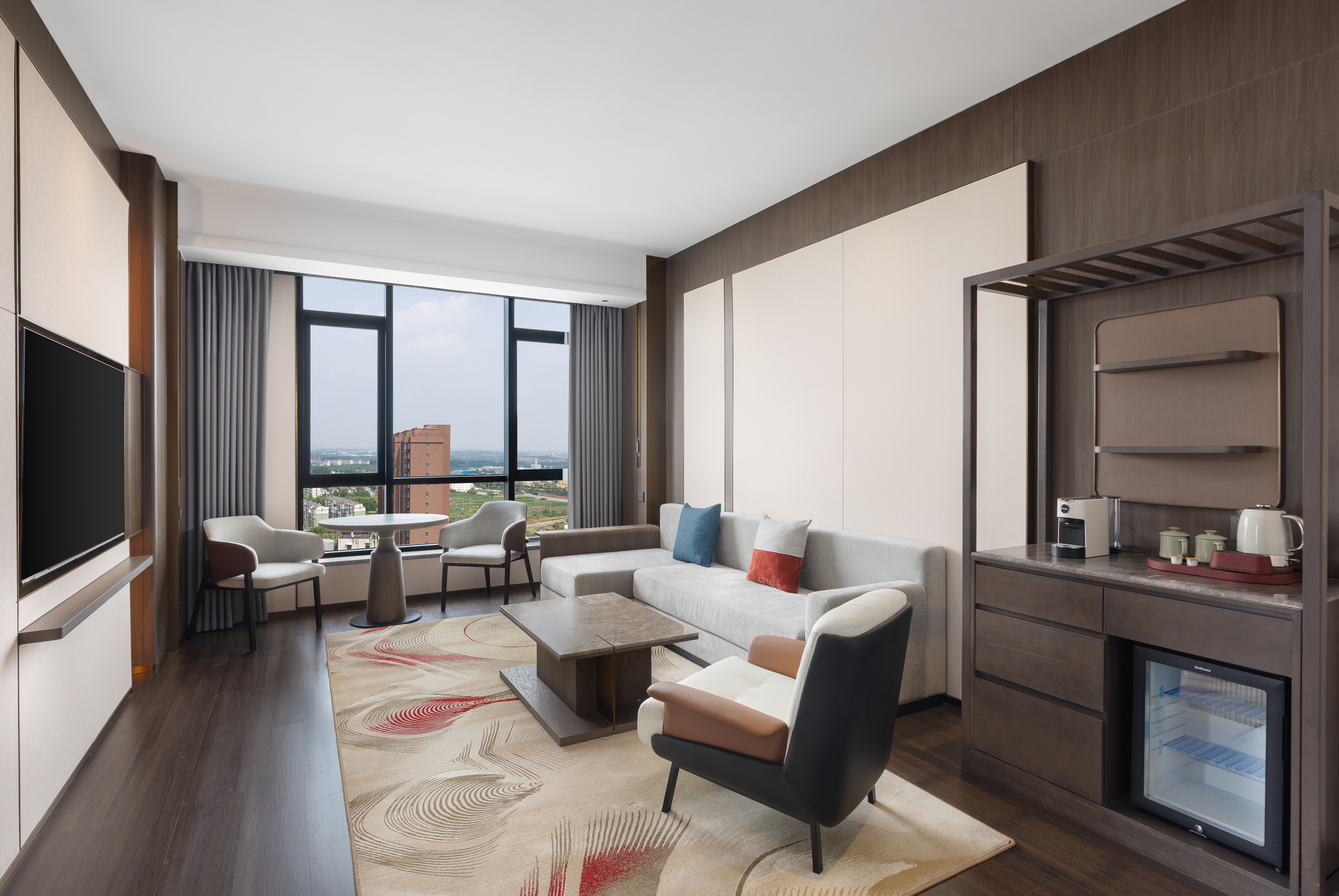 Guest room at the Ramada by Wyndham Zibo Zichuan in Zibo, Other than US/Canada