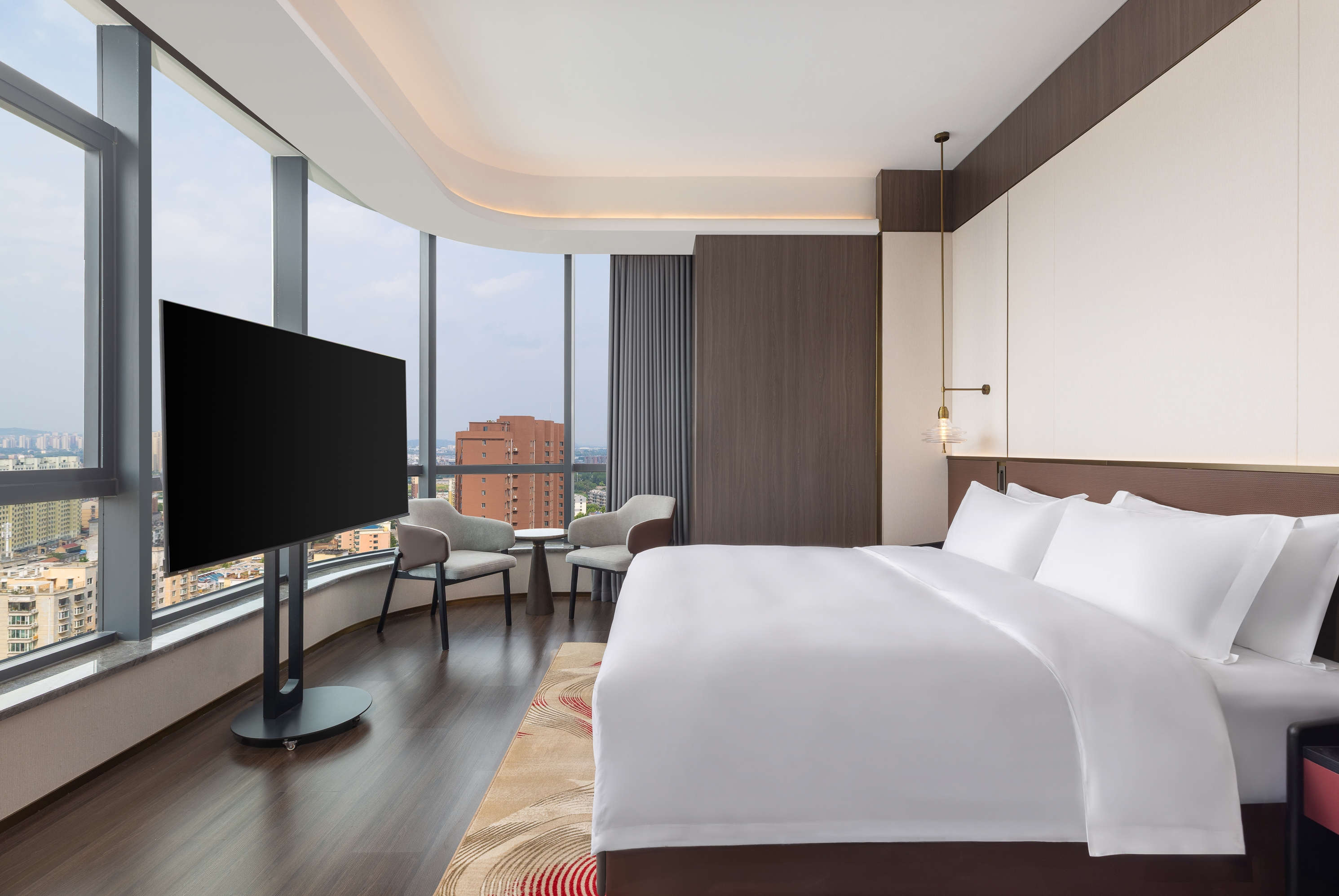Guest room at the Ramada by Wyndham Zibo Zichuan in Zibo, Other than US/Canada