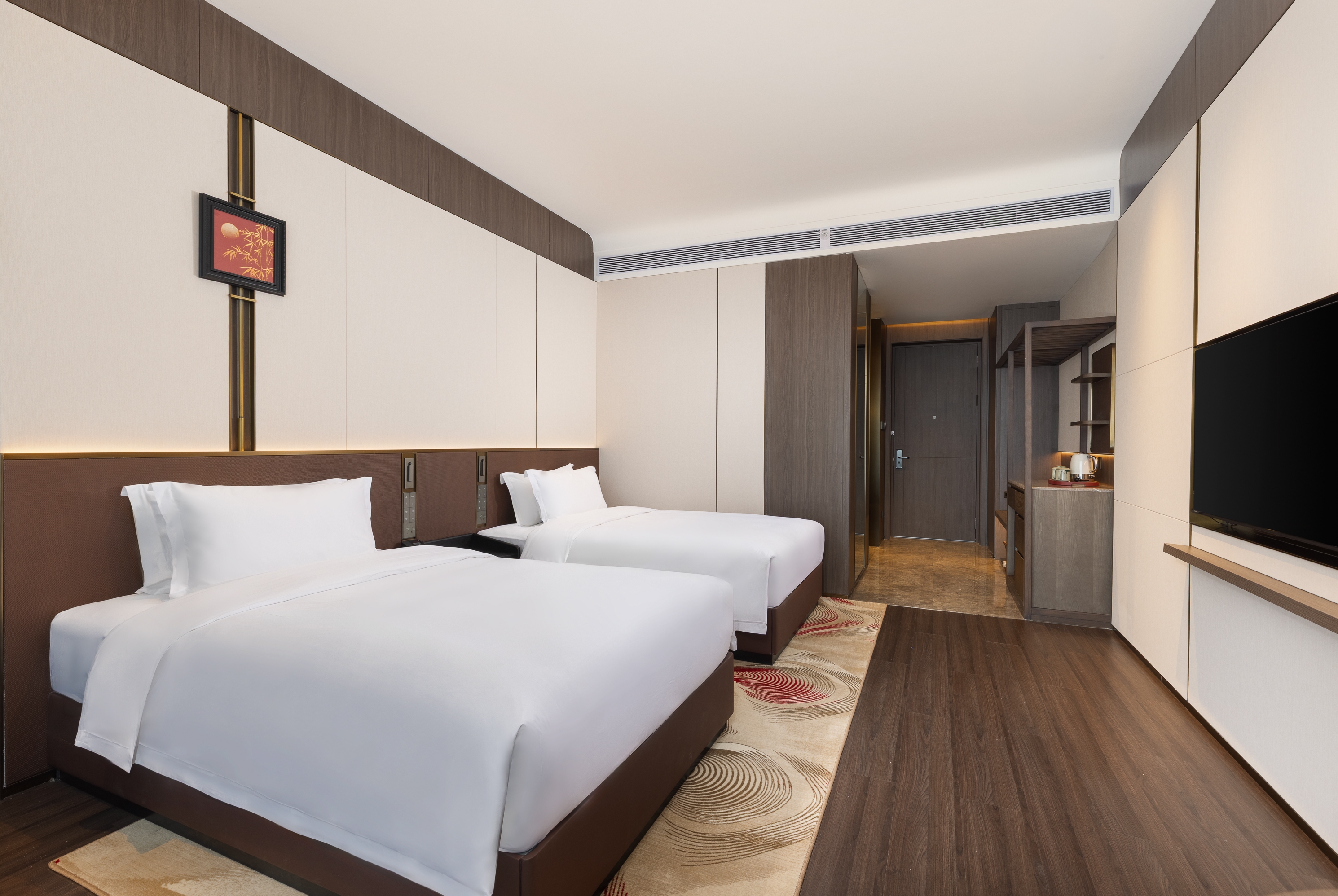 Guest room at the Ramada by Wyndham Zibo Zichuan in Zibo, Other than US/Canada