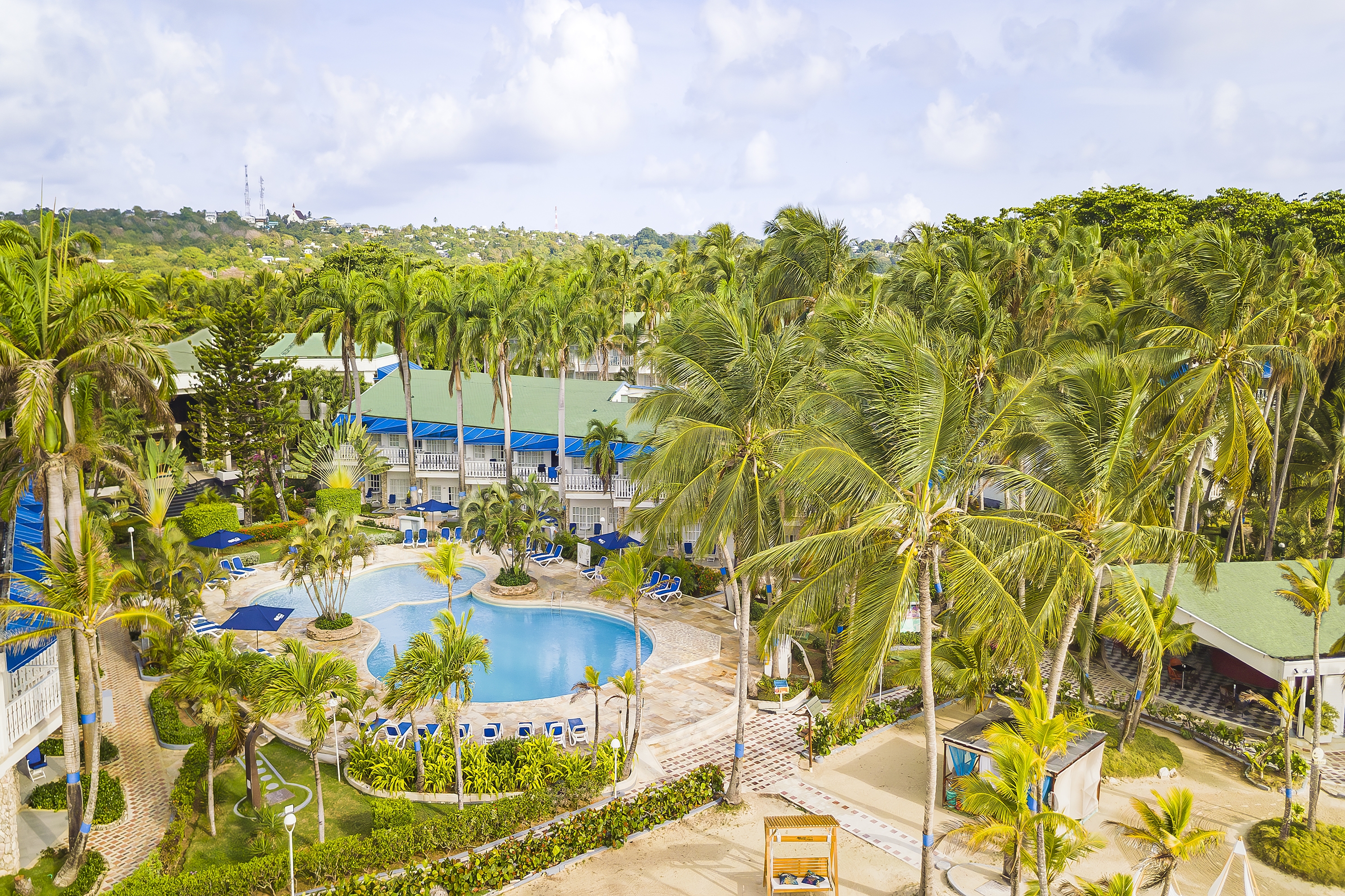 Aerial View of Decameron Marazul, A Ramada All Inclusive hotel in San Andres, Other than US/Canada