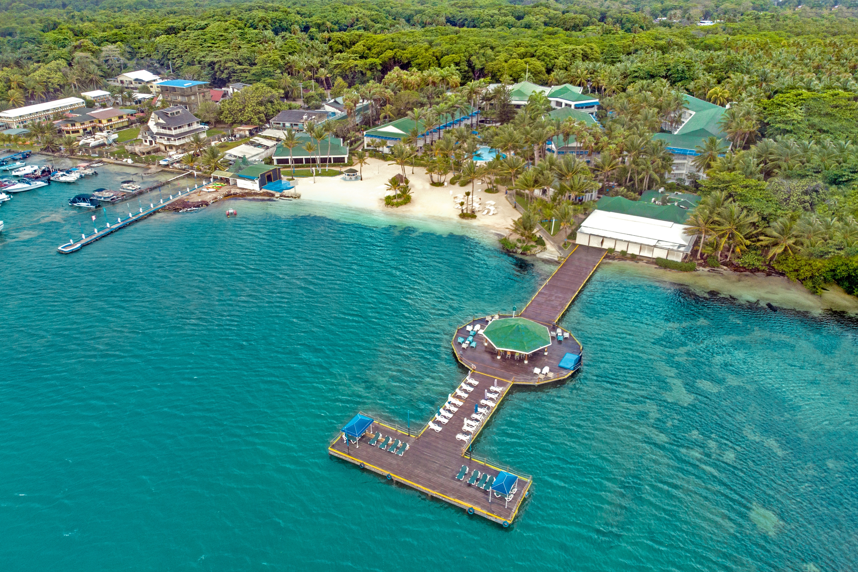 Aerial View of Decameron Marazul, A Ramada All Inclusive hotel in San Andres, Other than US/Canada