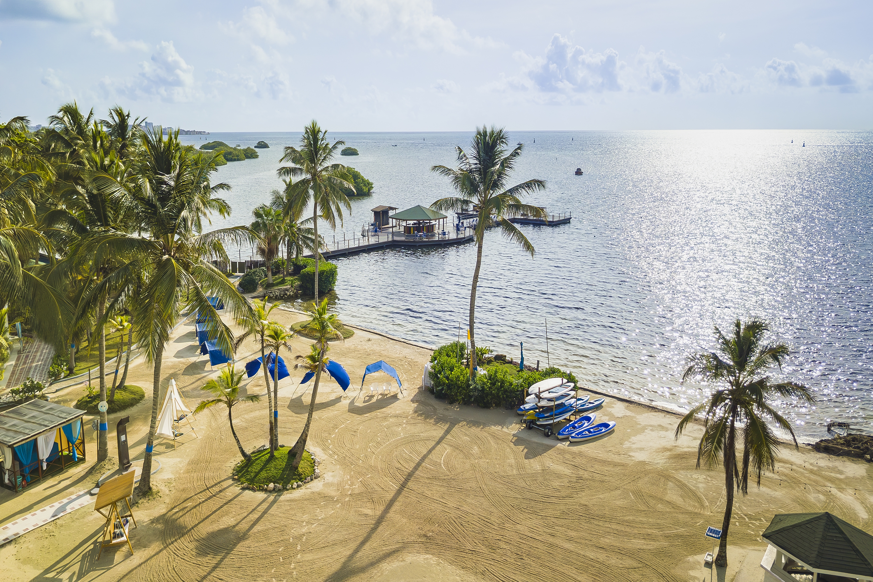 Aerial View of Decameron Marazul, A Ramada All Inclusive hotel in San Andres, Other than US/Canada