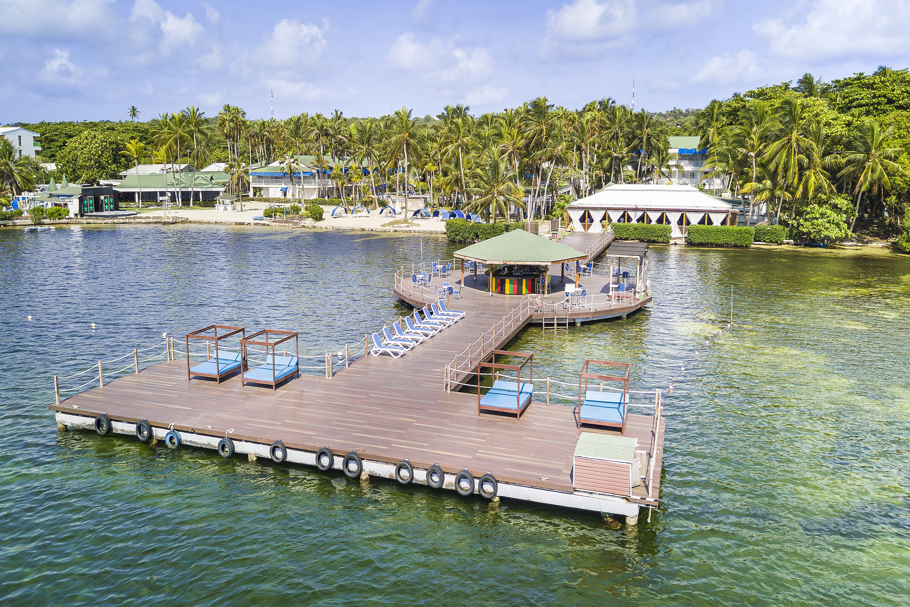 Aerial View of Decameron Marazul, A Ramada All Inclusive hotel in San Andres, Other than US/Canada