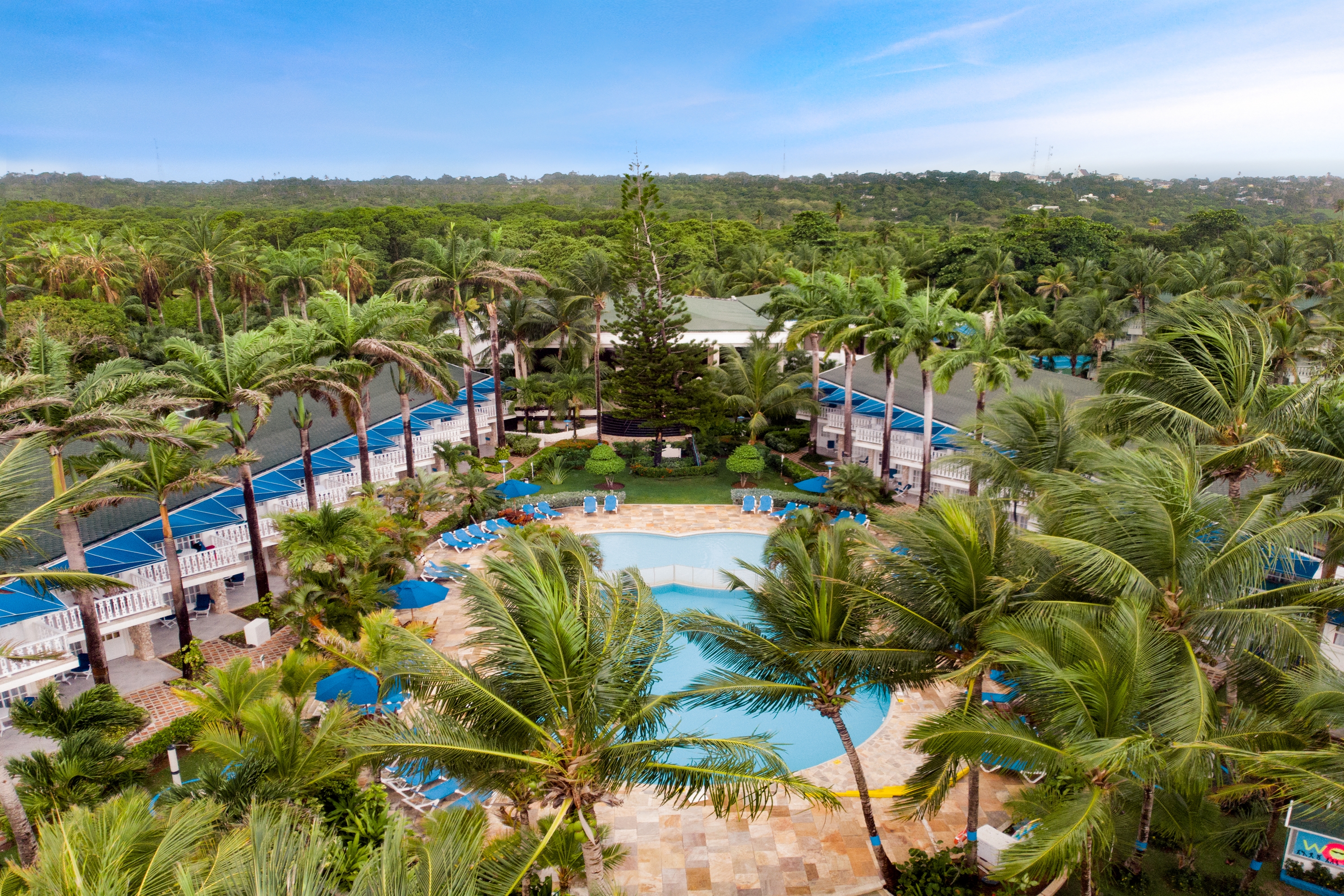 Aerial View of Decameron Marazul, A Ramada All Inclusive hotel in San Andres, Other than US/Canada