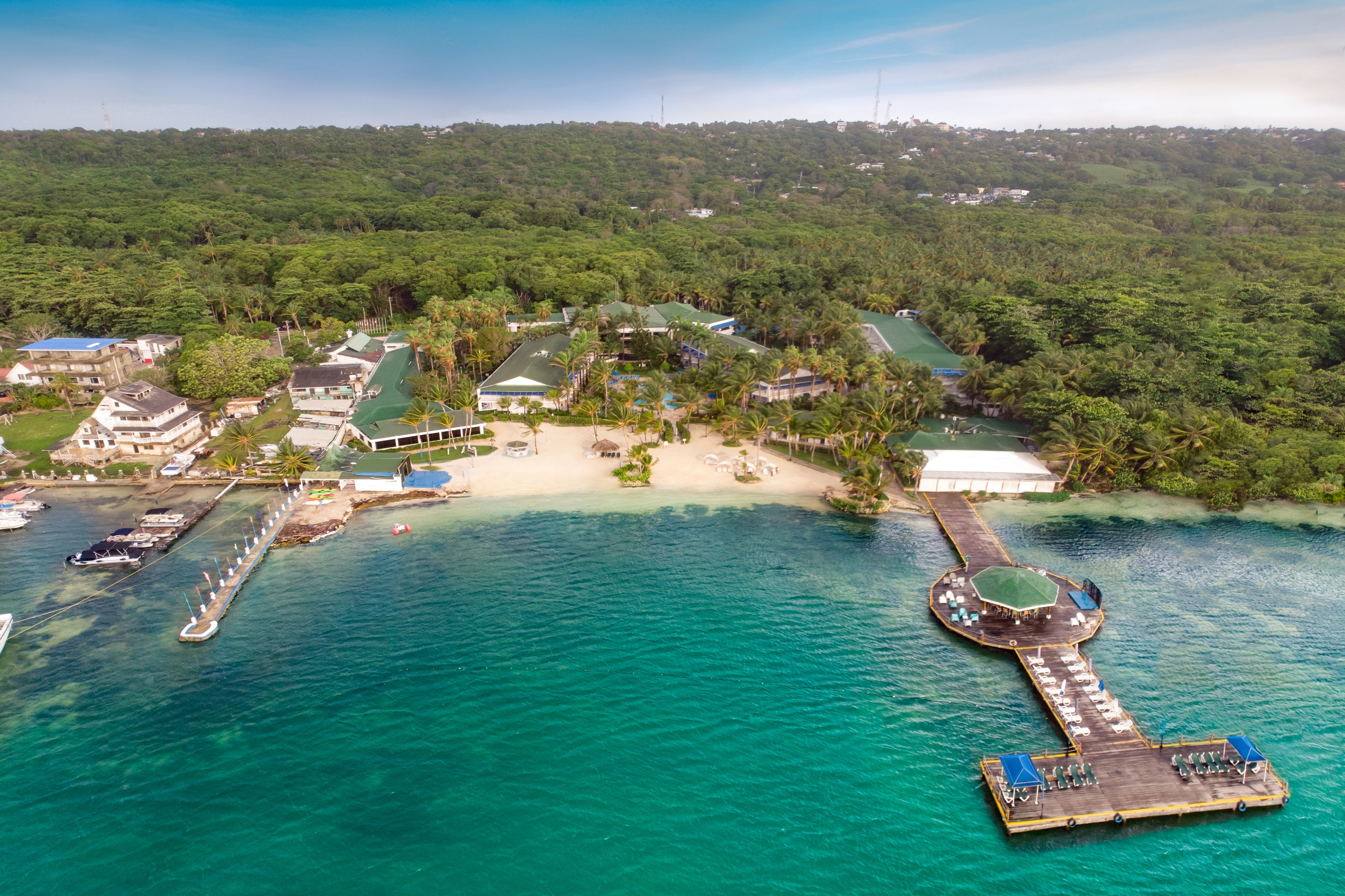 Aerial View of Decameron Marazul, A Ramada All Inclusive hotel in San Andres, Other than US/Canada