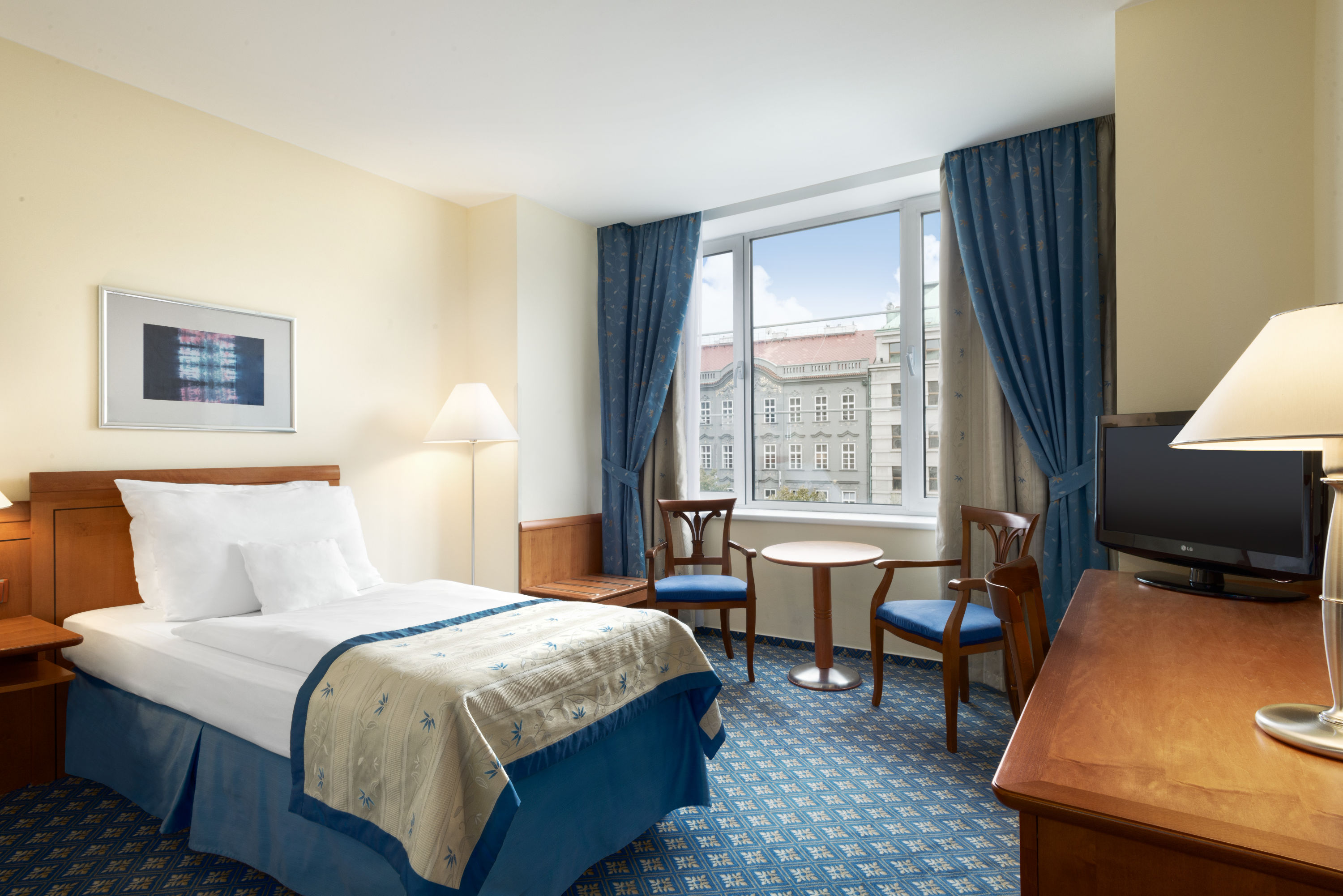 Guest room at the Ramada by Wyndham Prague City Centre in Prague, Other than US/Canada