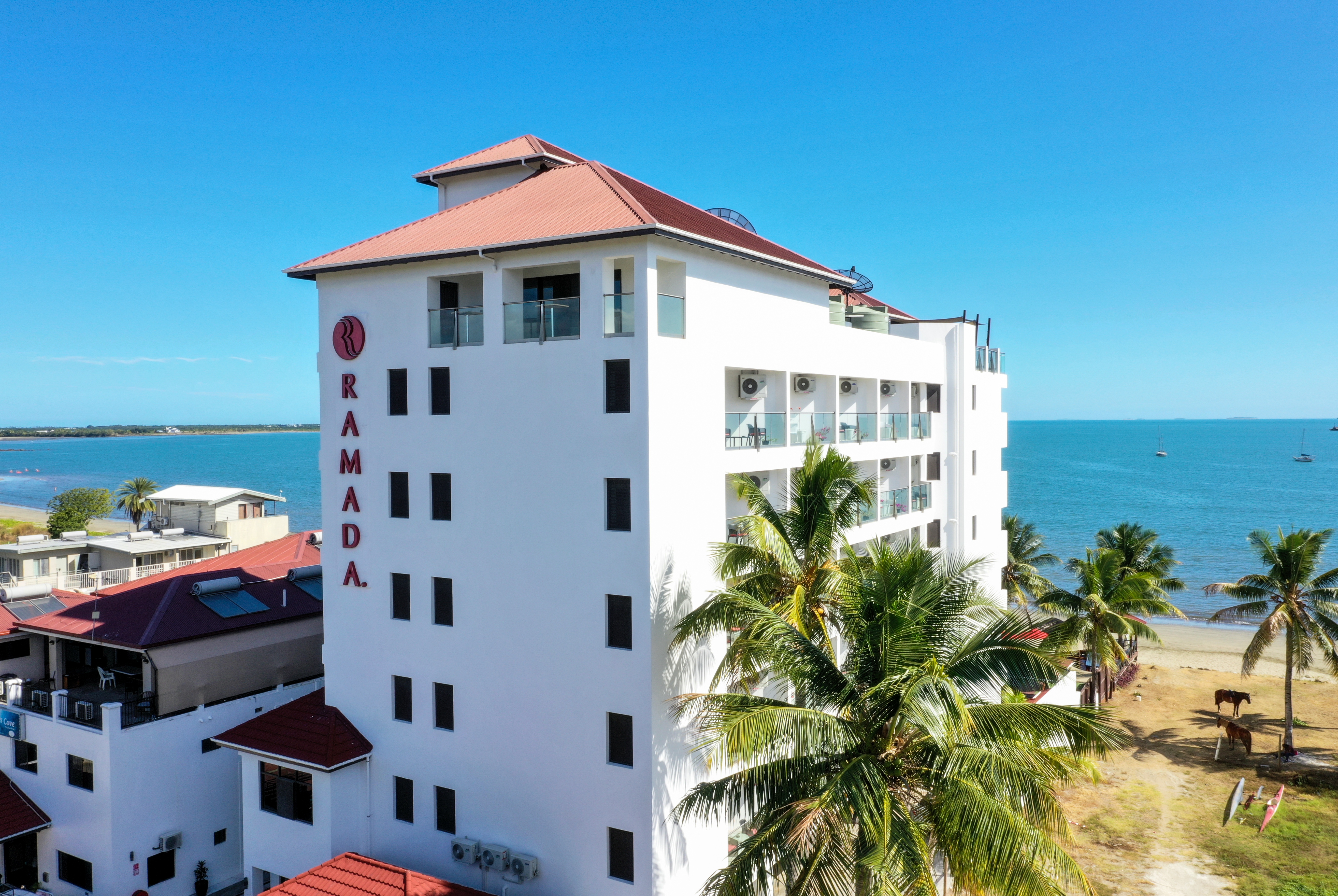 Exterior of Ramada Suites by Wyndham Wailoaloa Beach Fiji hotel in Nadi, Other than US/Canada