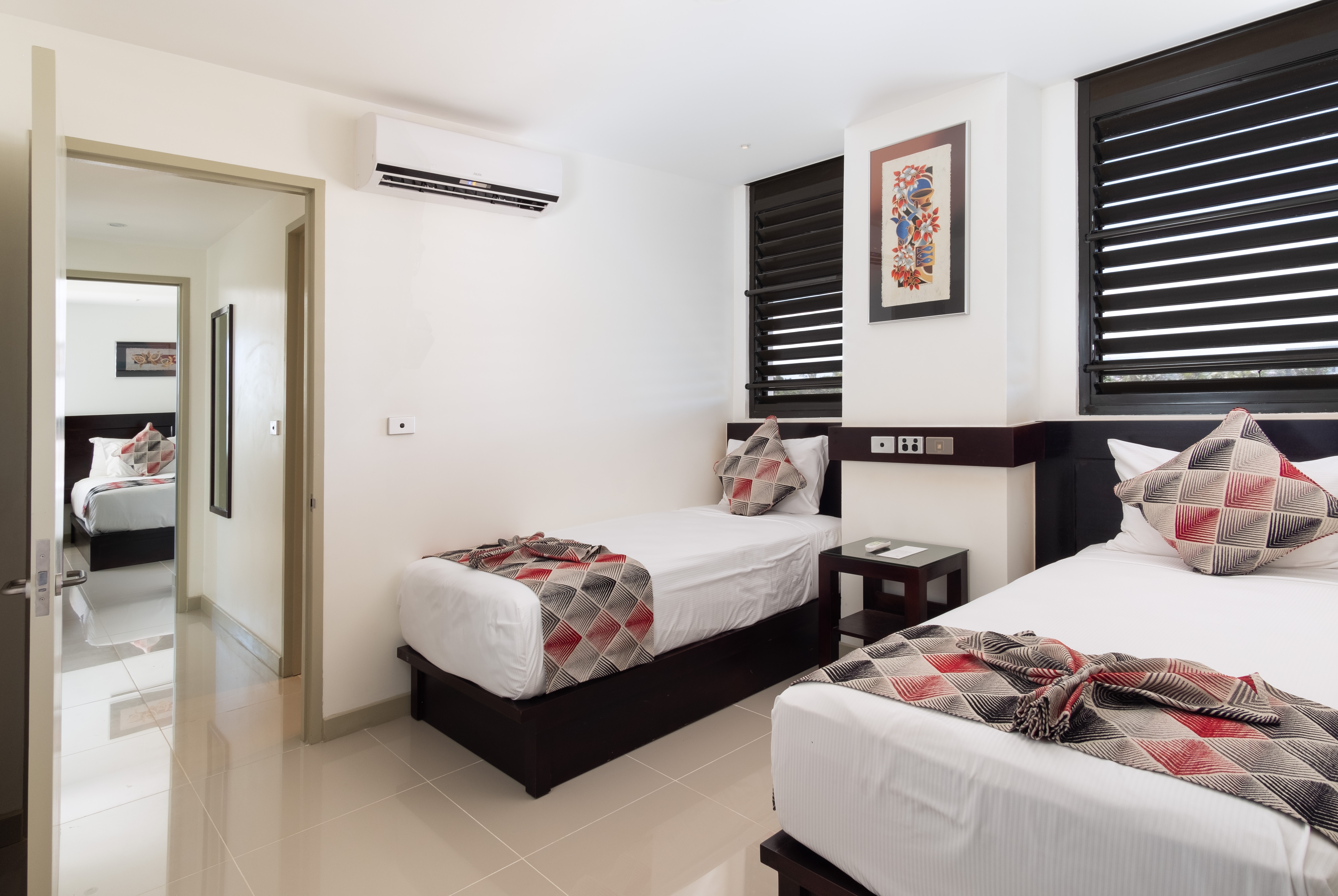 1 King Bed & 1 Double Bed, 2-Bedroom Beachfront Suite at Ramada Suites Wailoaloa Beach