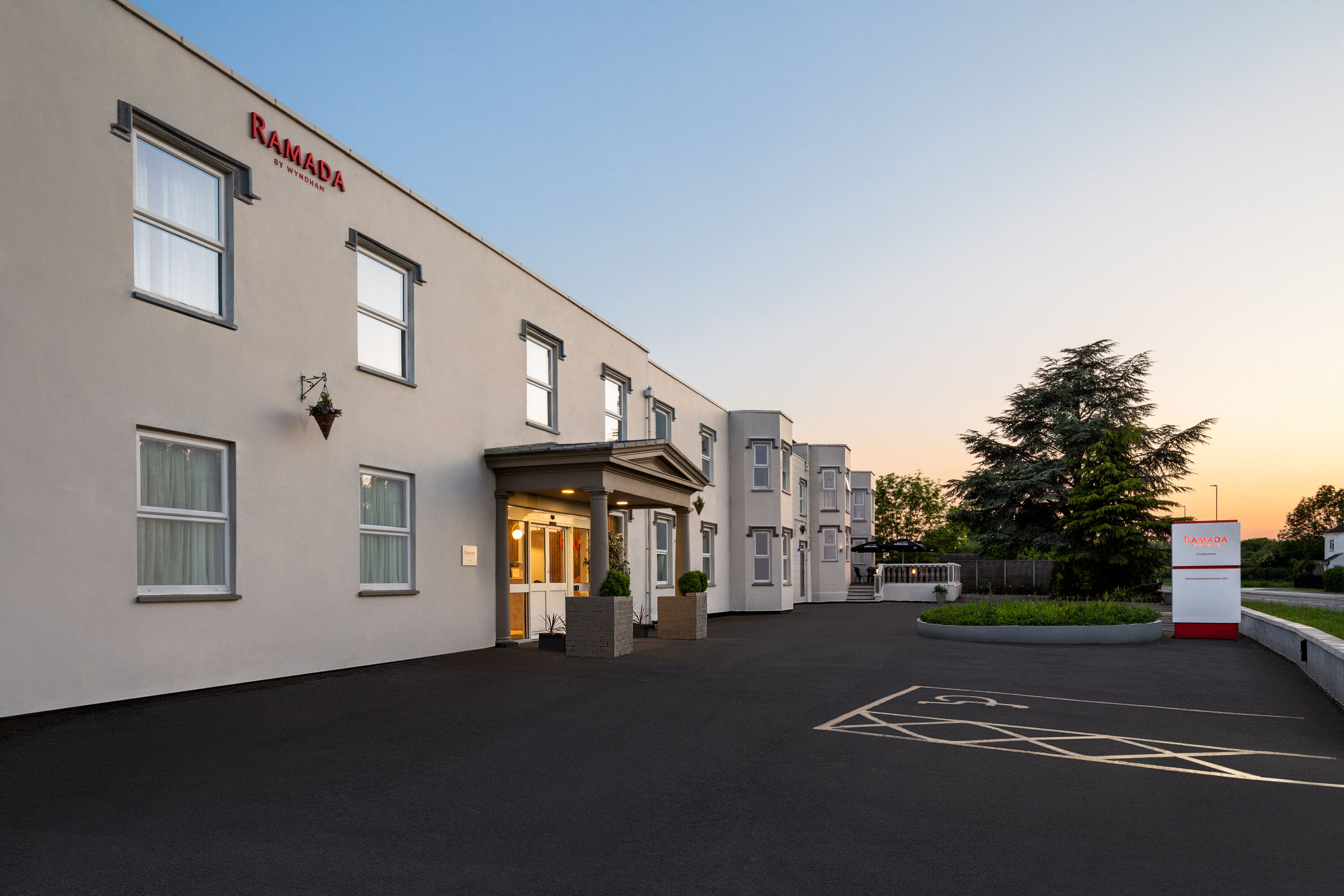 Exterior of Ramada by Wyndham Cheltenham hotel in Cheltenham, Other than US/Canada