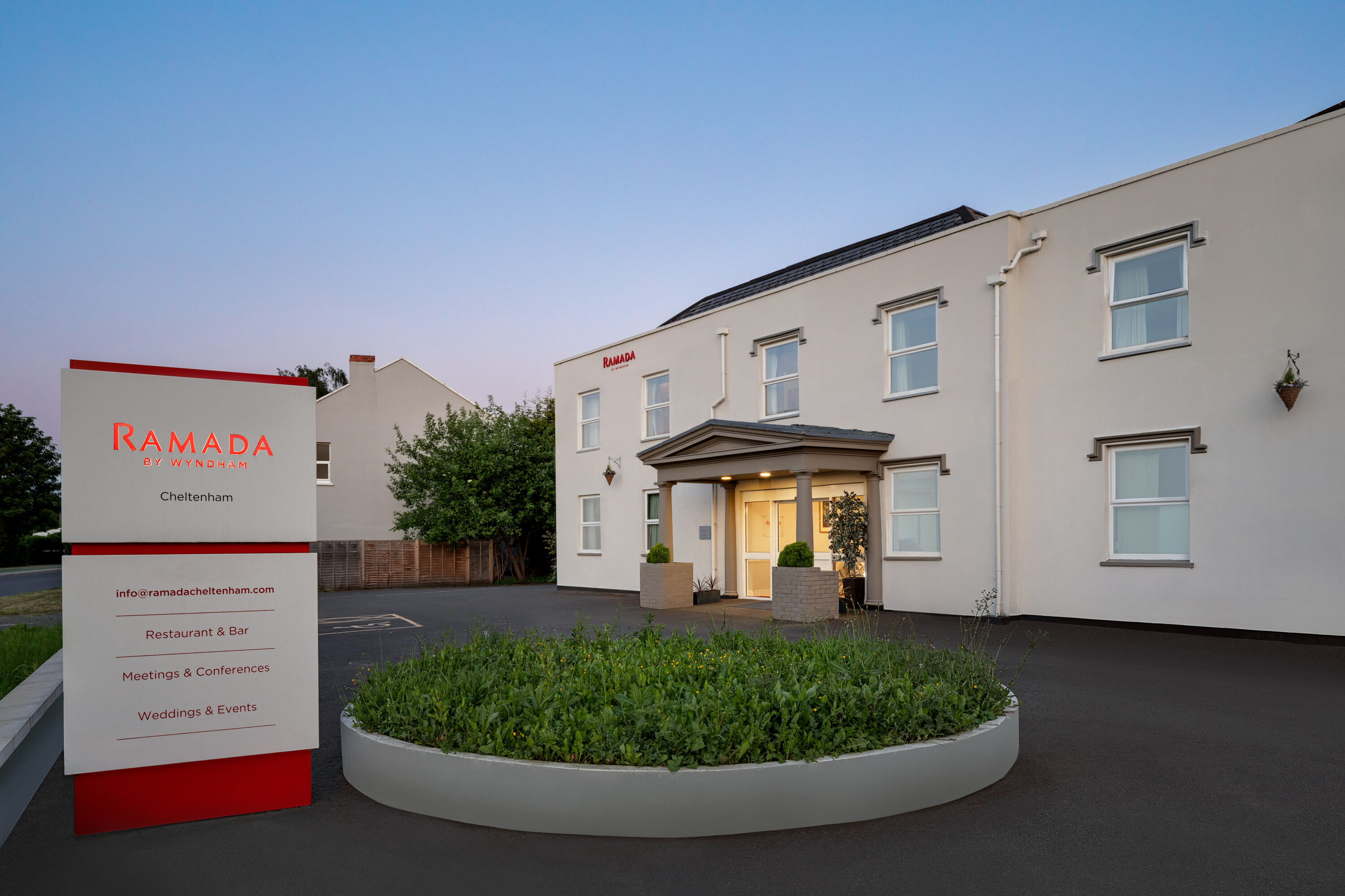 Exterior of Ramada by Wyndham Cheltenham hotel in Cheltenham, Other than US/Canada