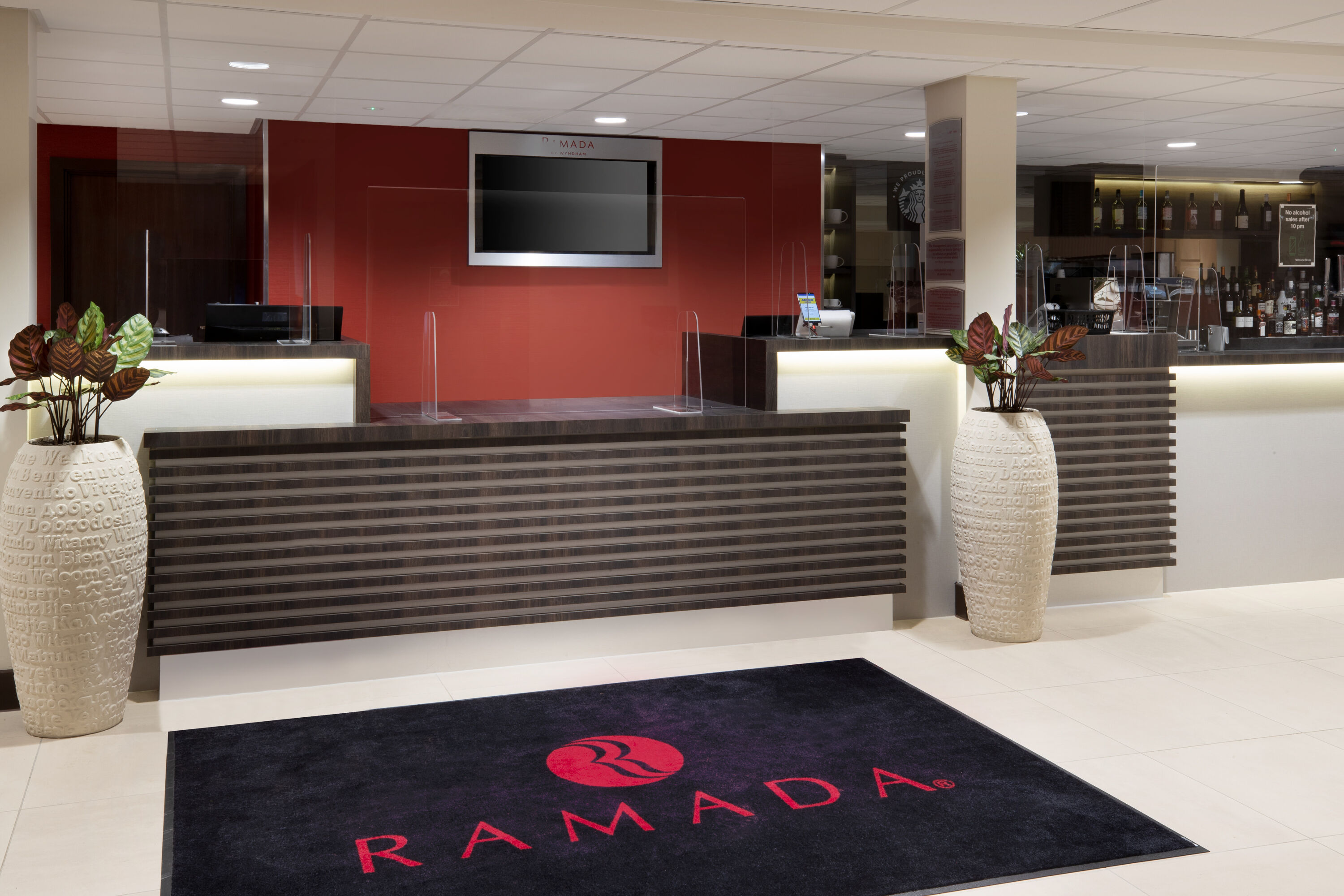 Ramada by Wyndham Leeds East reception in Leeds, Other than US/Canada