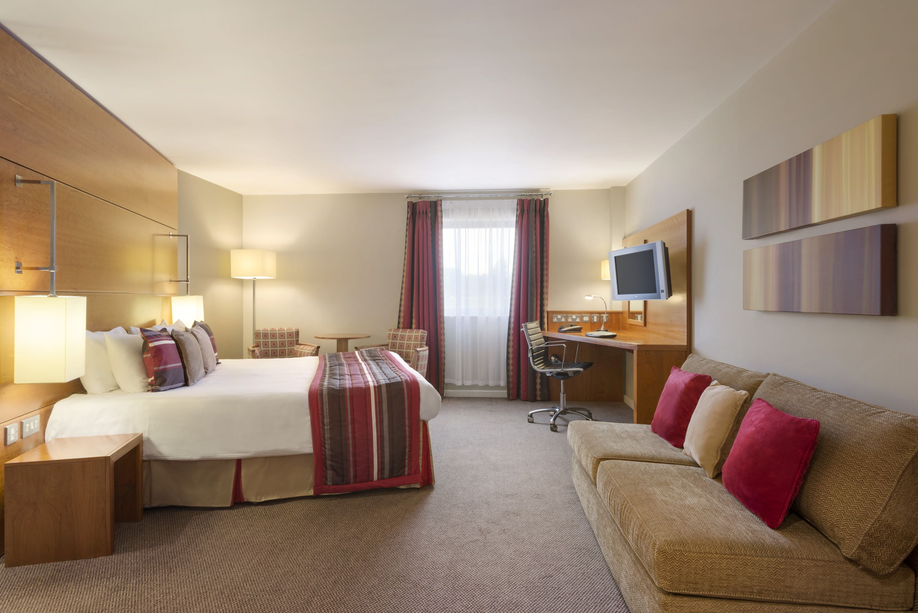 Guest room at the Ramada Plaza by Wyndham Wrexham in Wrexham, Other than US/Canada